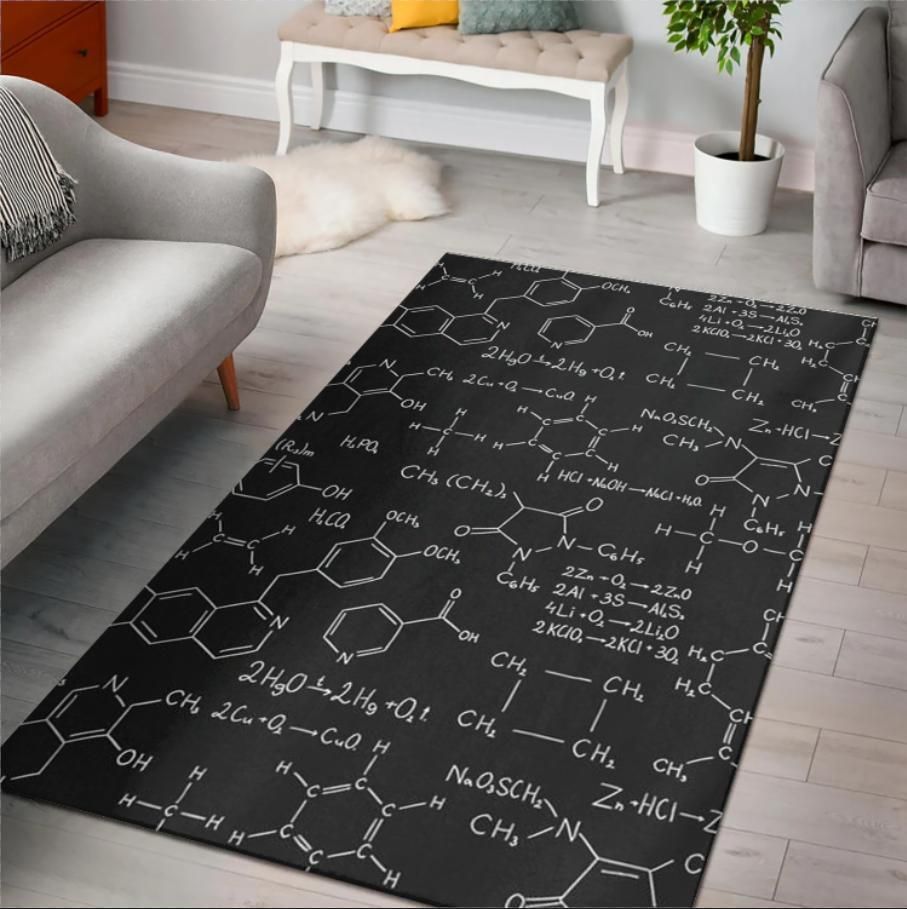 Chemistry Formula Chemical Formulas Area Rug Rugs For Living Room Rug Home Decor - Indoor Outdoor Rugs