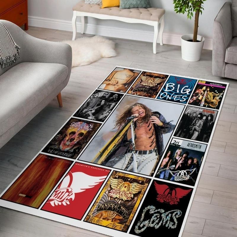 Aerosmith Steven Tyler Ver 1 Living Room Area Rug For Christmas,  Bedroom,  US Gift Decor - Indoor Outdoor Rugs