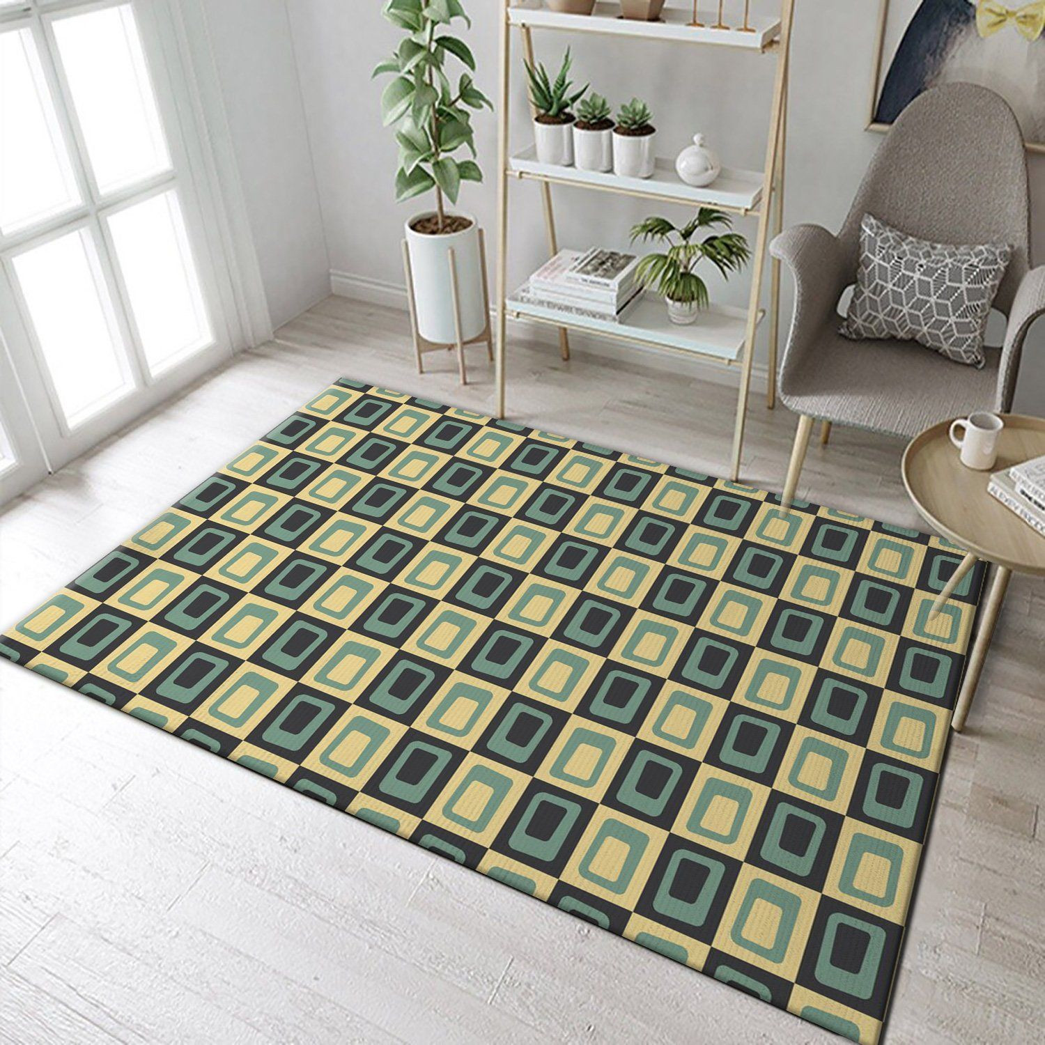 Midcentury Pattern 73 Area Rug For Christmas, Bedroom, Christmas Gift US Decor - Indoor Outdoor Rugs