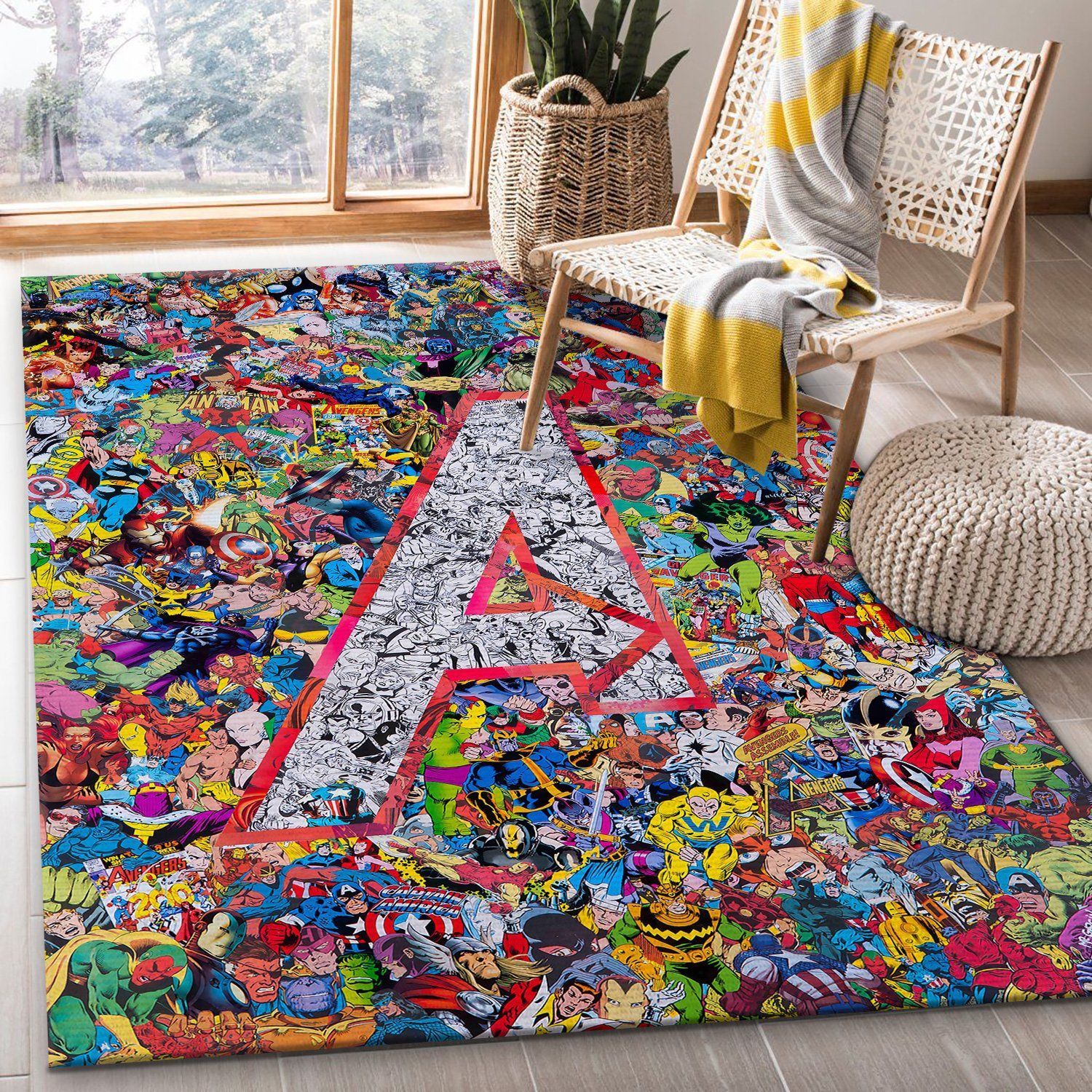 Avengers Area Rug Home Decor Bedroom Living Room Decor Living Room Rugs Floor Decor - Indoor Outdoor Rugs