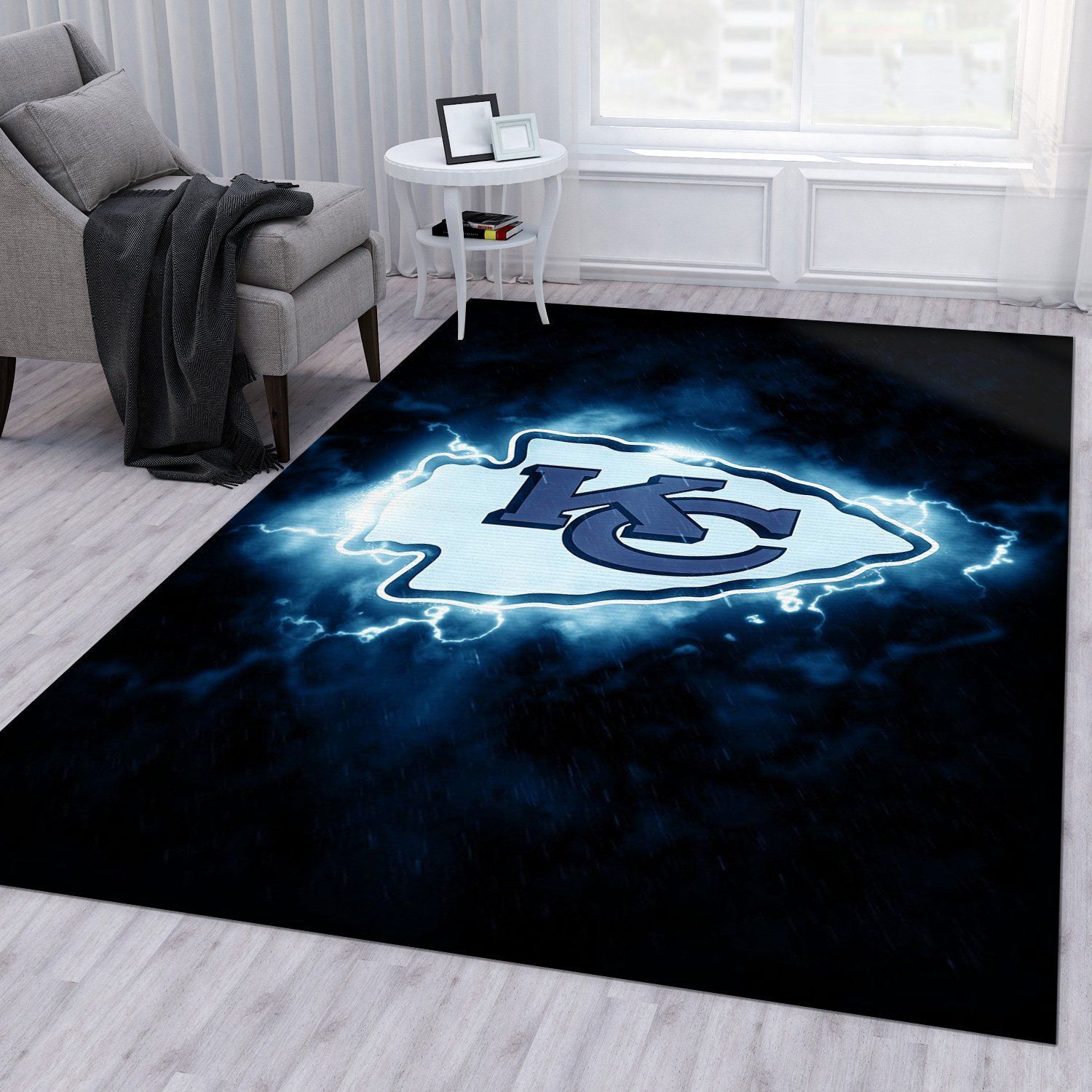 Kansas City Chiefs NFL Area Rug Living Room Rug Home Decor Floor Decor - Indoor Outdoor Rugs