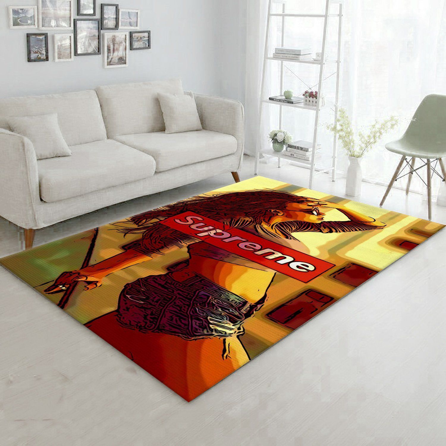 Supreme Logo Rug Fashion Brand Rug Christmas Gift US Decor - Indoor Outdoor Rugs