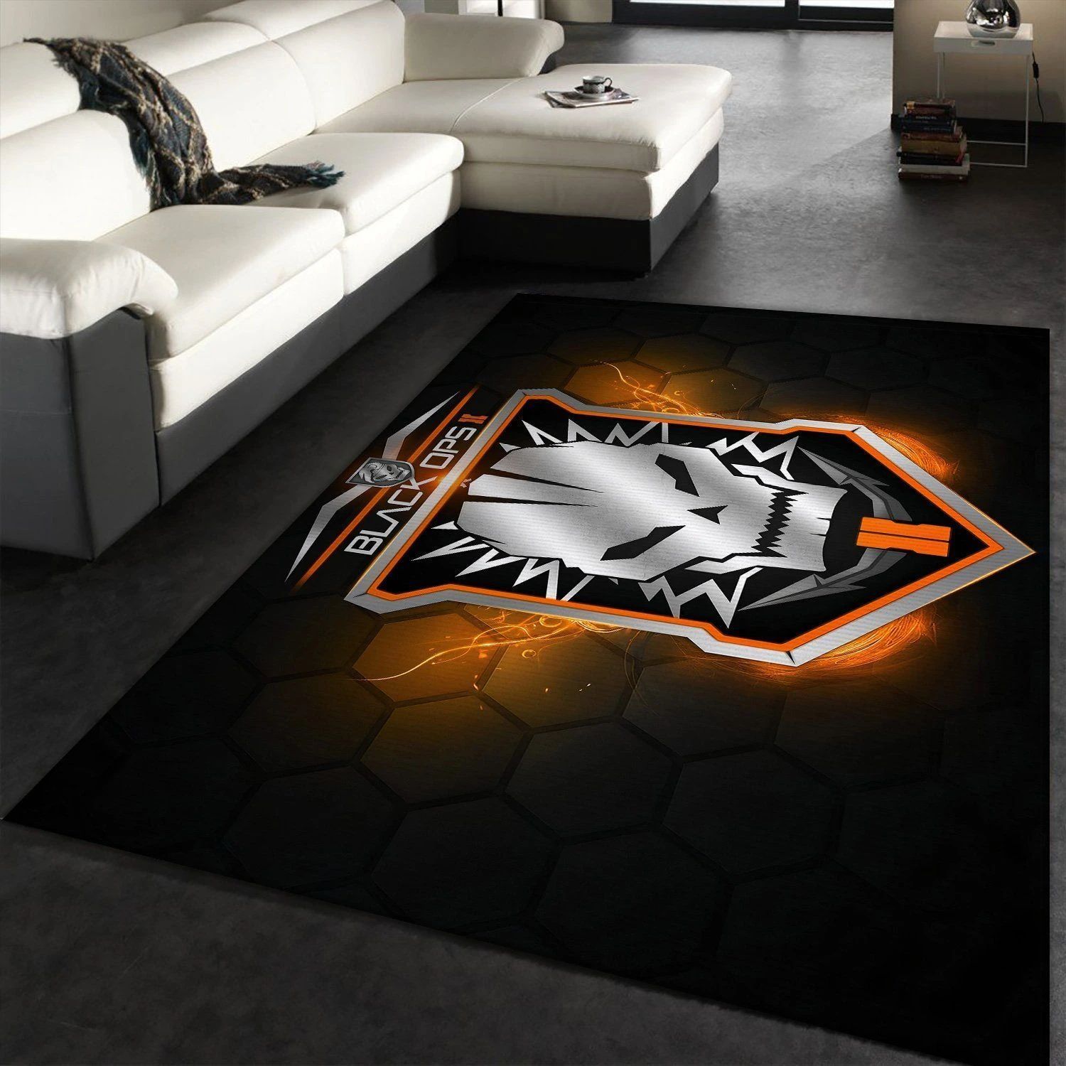 Call Of Duty Black Ops Gaming Area Rugs Living Room Carpet Floor Decor - Indoor Outdoor Rugs