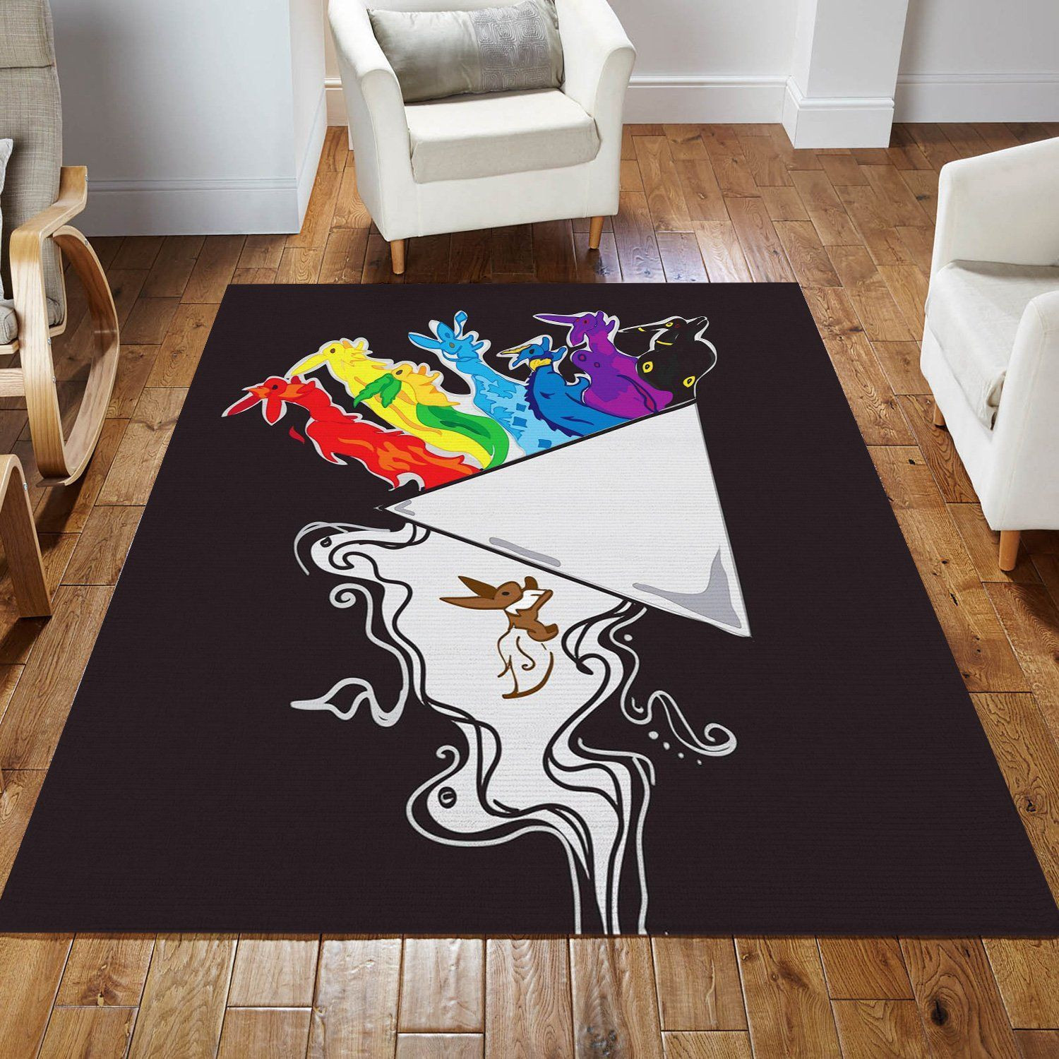 Pink Floyd Rabbits Rug Living Room Rug Home US Decor - Indoor Outdoor Rugs