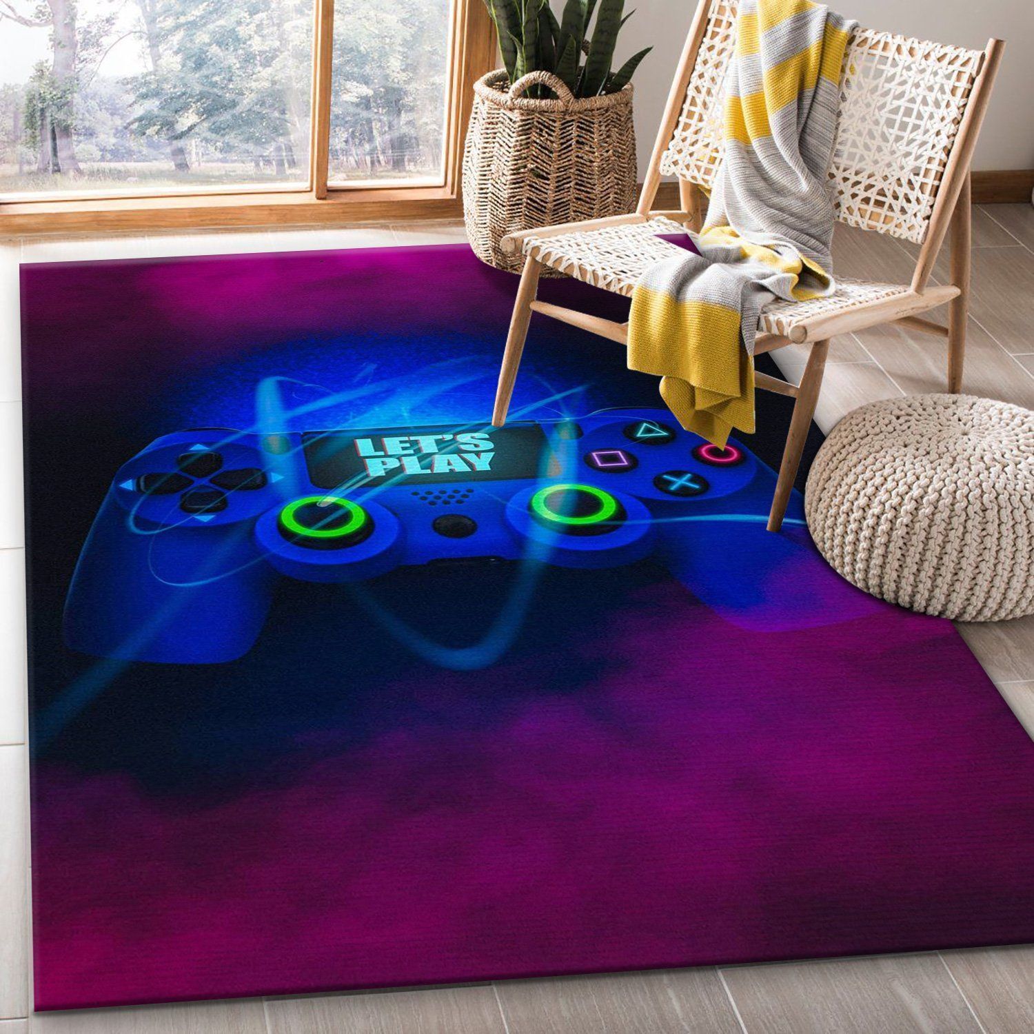 Playstation V17 Area Rug For Gift Bedroom Rug Home Decor Floor Decor - Indoor Outdoor Rugs