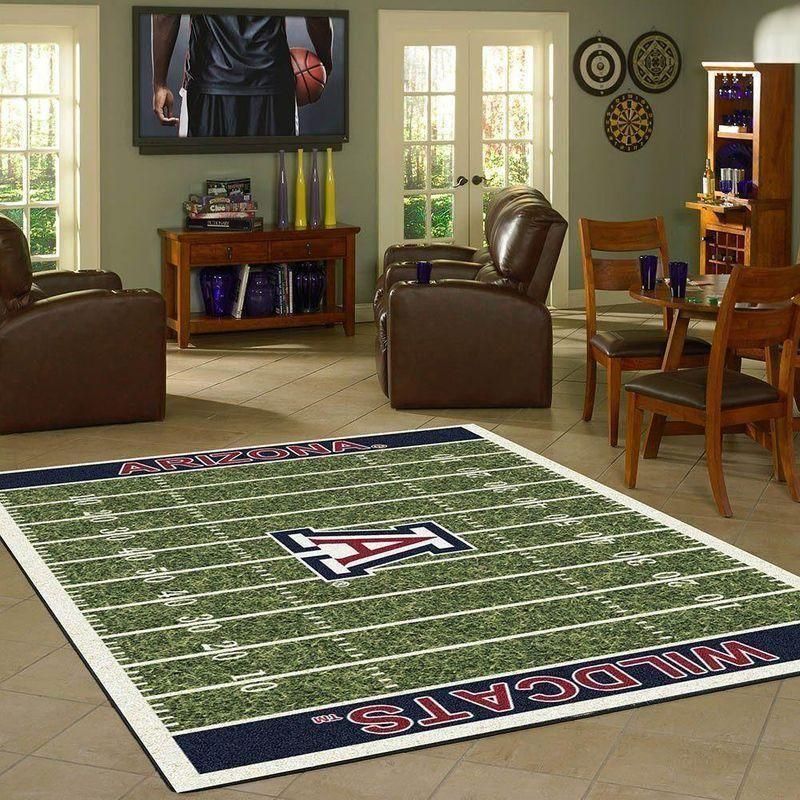 Nfl Football Fans Arizona Wildcats Home Field Area Rug Football Home Decor - Indoor Outdoor Rugs