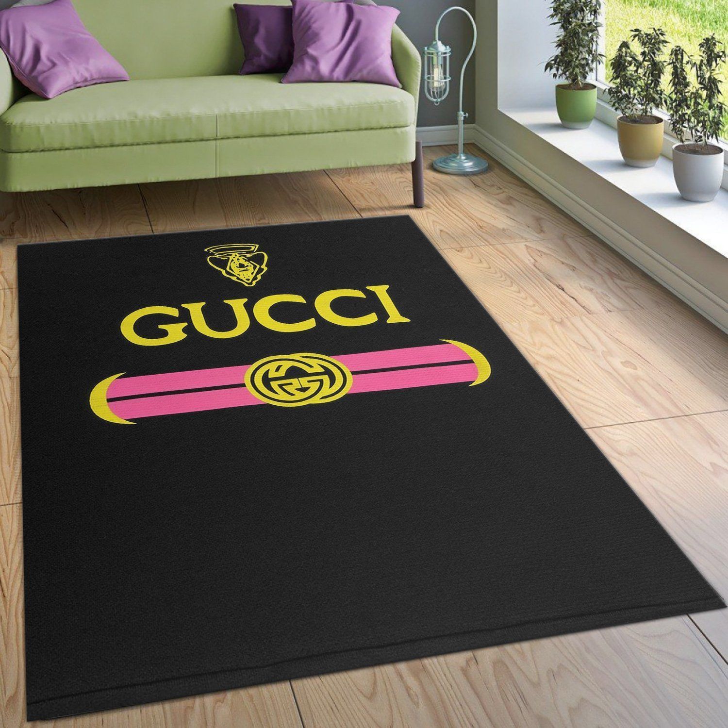 Gucci Fashion Brand Rug Living Room Rug Home Decor Floor Decor - Indoor Outdoor Rugs