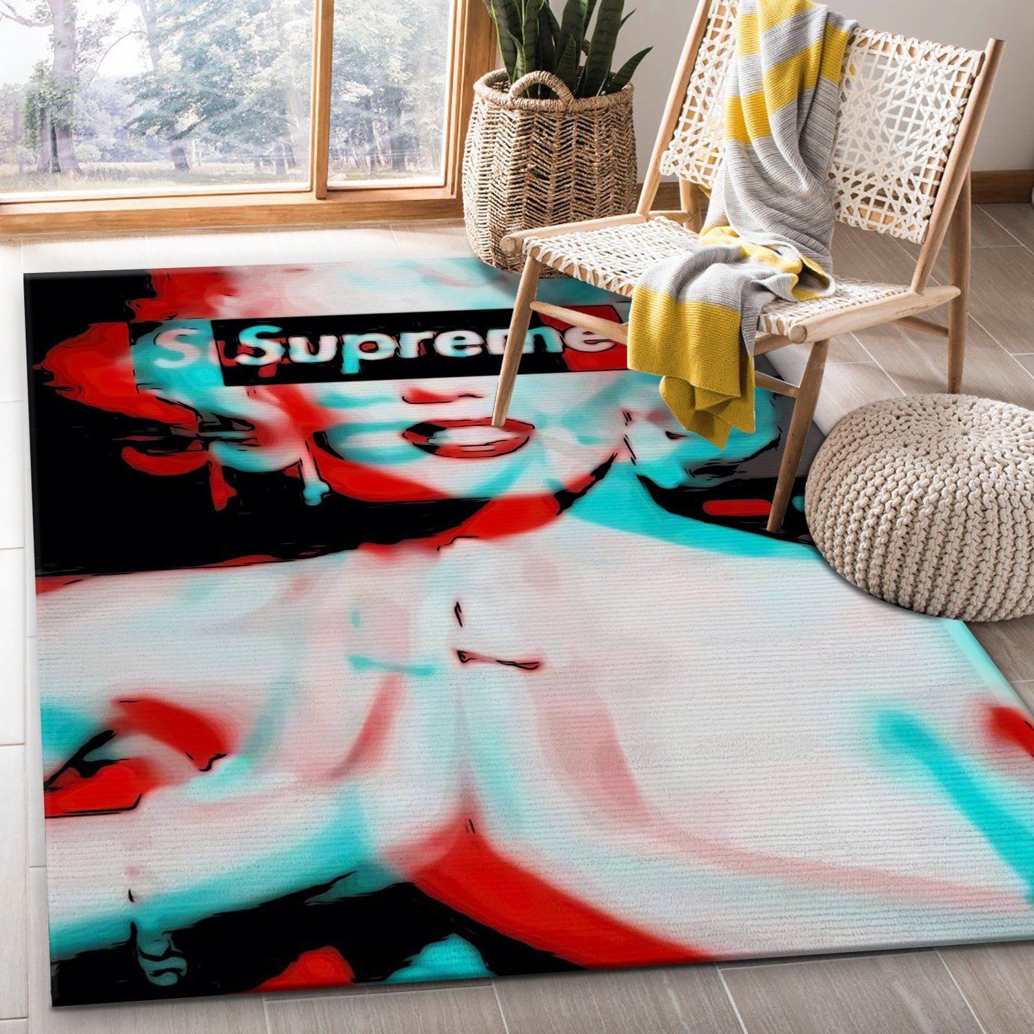 Supreme Area Rug Fashion Brand Rug Christmas Gift US Decor - Indoor Outdoor Rugs