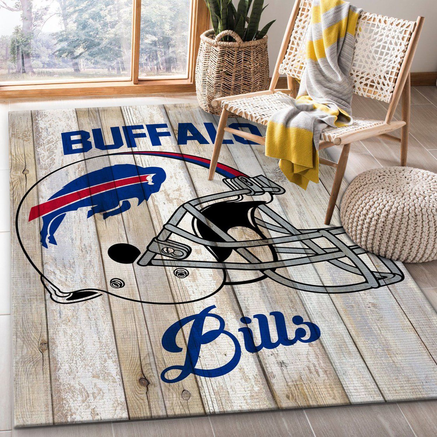 Buffalo Bills Football Nfl Rug Bedroom Rug Christmas Gift US Decor - Indoor Outdoor Rugs