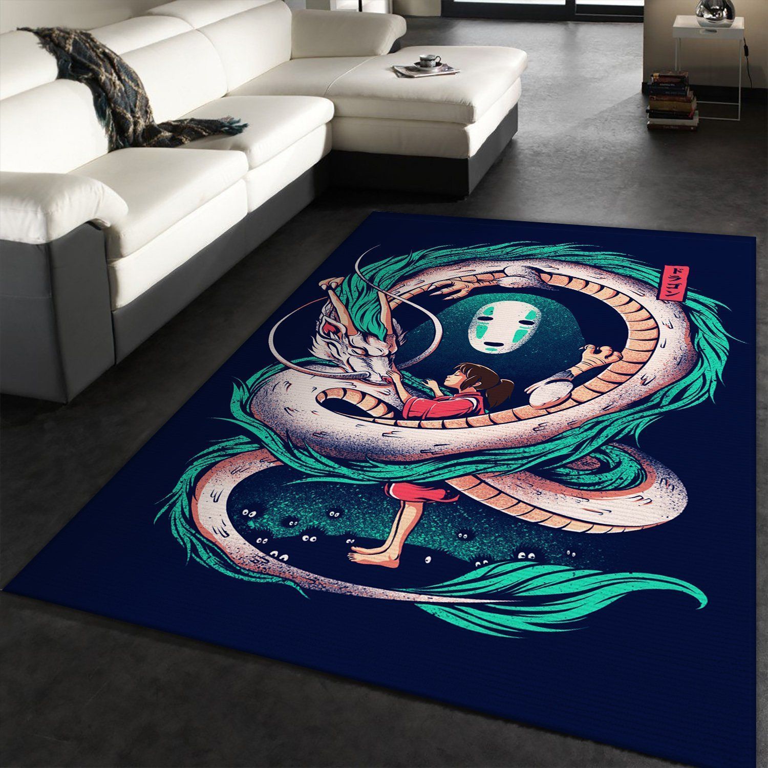 Ghibli Studio No Face Spirited Away Carpet Area Rug Home Decor Bedroom Living Room Decor - Indoor Outdoor Rugs