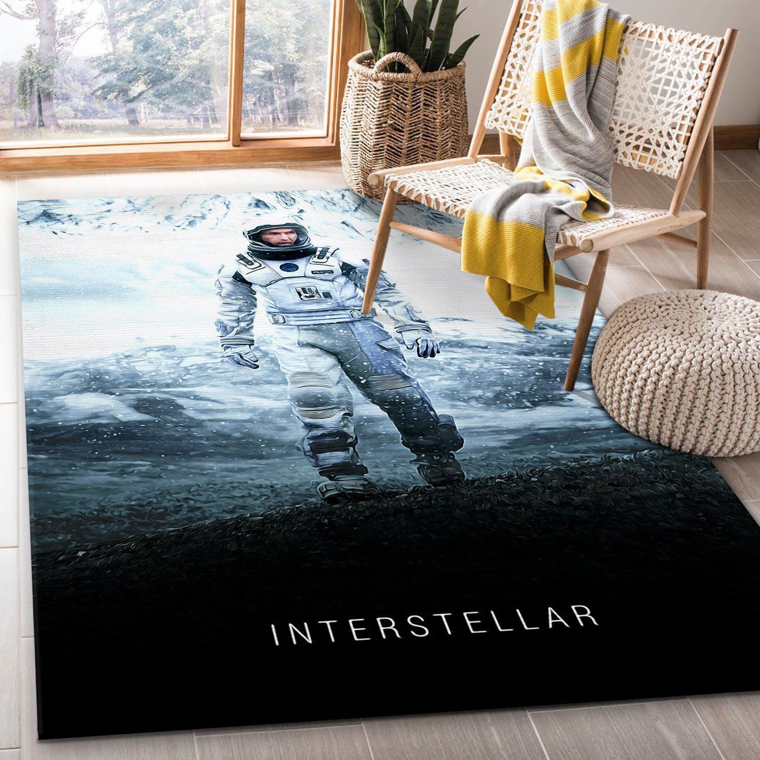 Interstellar Rug Art Painting Movie Rugs Family Gift US Decor - Indoor Outdoor Rugs