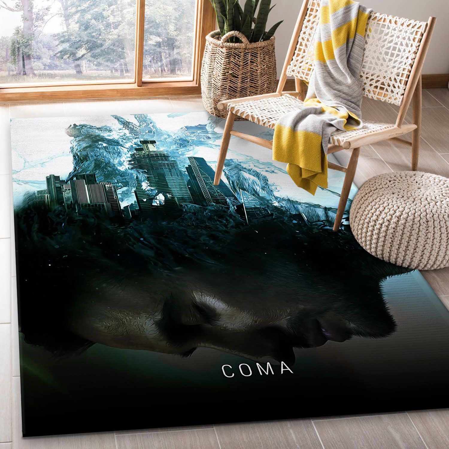 Koma Rug Art Painting Movie Rugs Christmas Gift US Decor - Indoor Outdoor Rugs