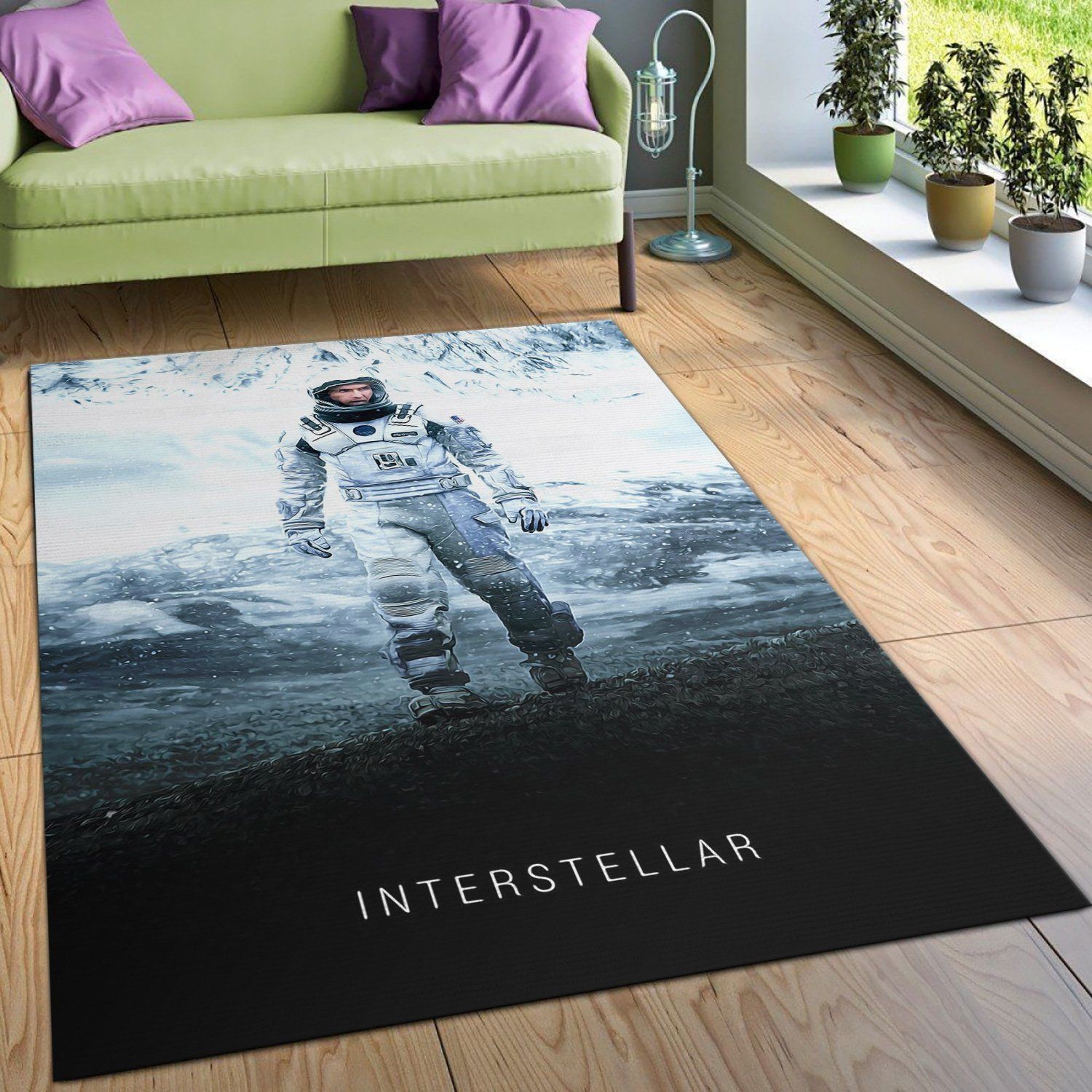 Interstellar Rug Art Painting Movie Rugs Family Gift US Decor - Indoor Outdoor Rugs