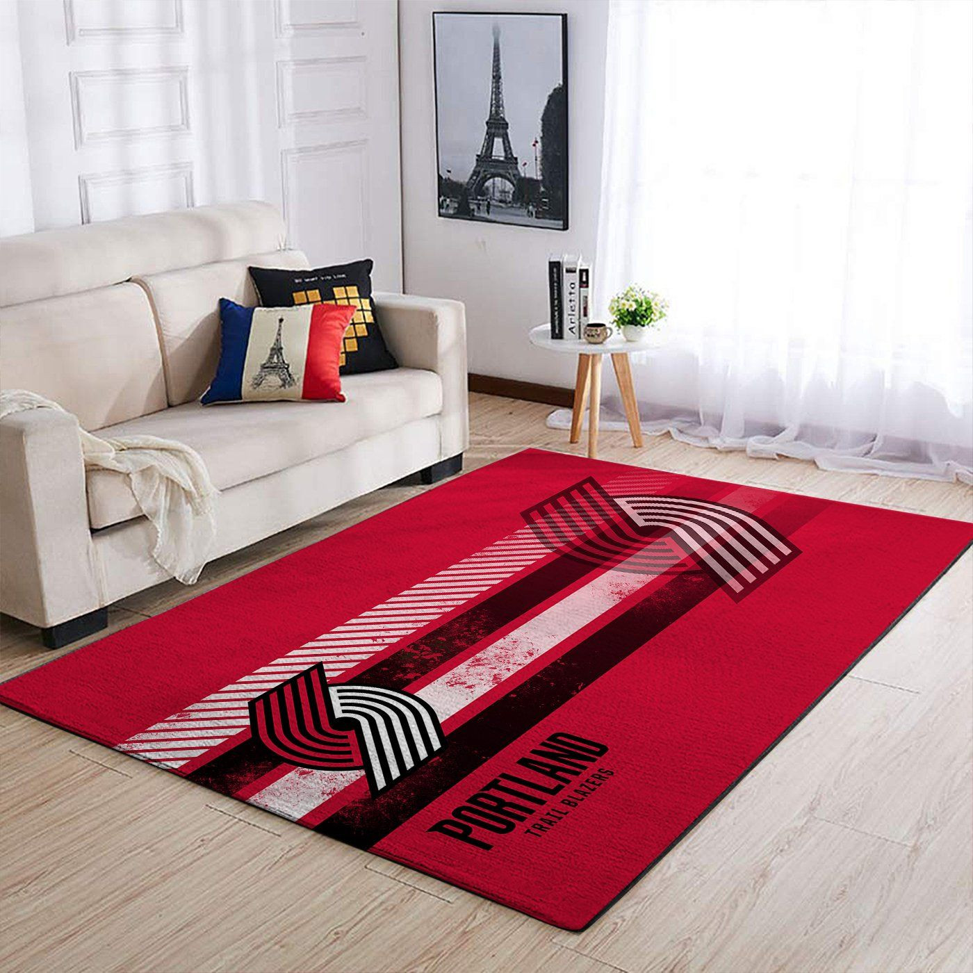 Portland Trailblazers Nba Team Logo Nice Gift Home Decor Rectangle Area Rug - Indoor Outdoor Rugs