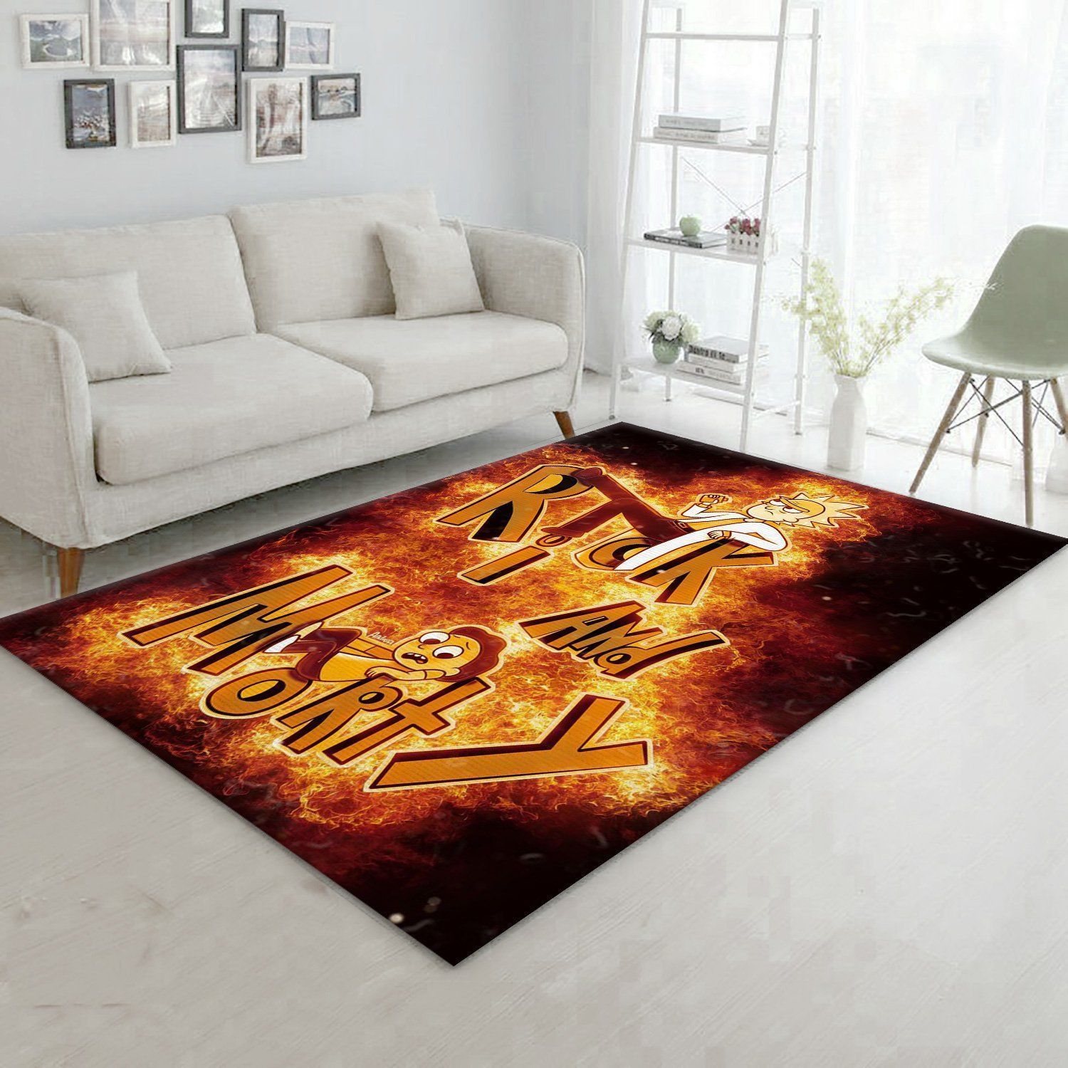 Rick And Morty Christmas Gift Rug Living Room Rug Home Decor Floor Decor - Indoor Outdoor Rugs