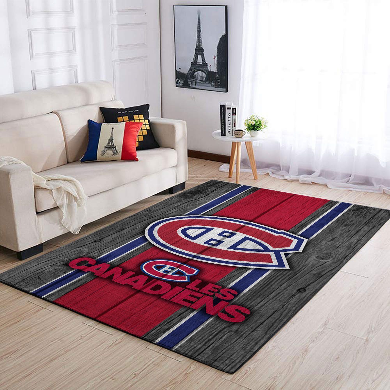 Montr Al Canadiens Nhl Team Logo Style Nice Gift Home Decor Rectangle Area Rug - Indoor Outdoor Rugs