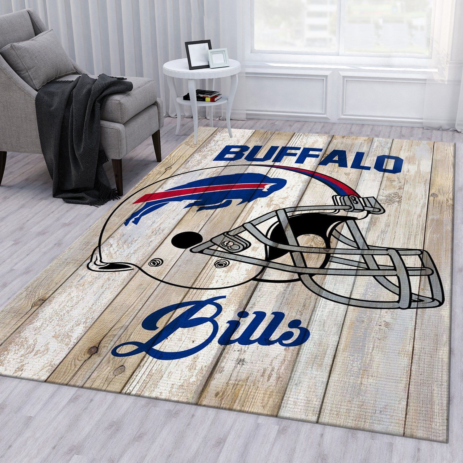 Buffalo Bills Football Nfl Rug Bedroom Rug Christmas Gift US Decor - Indoor Outdoor Rugs