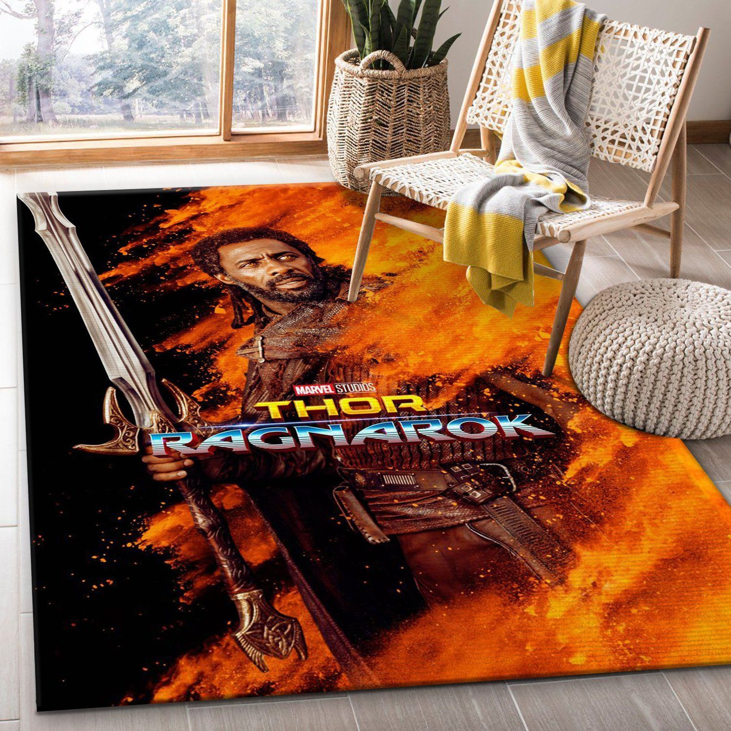 Thor Ragnarok Heimdall Area Rug For Christmas, Gift for fans, Family Gift US Decor - Indoor Outdoor Rugs