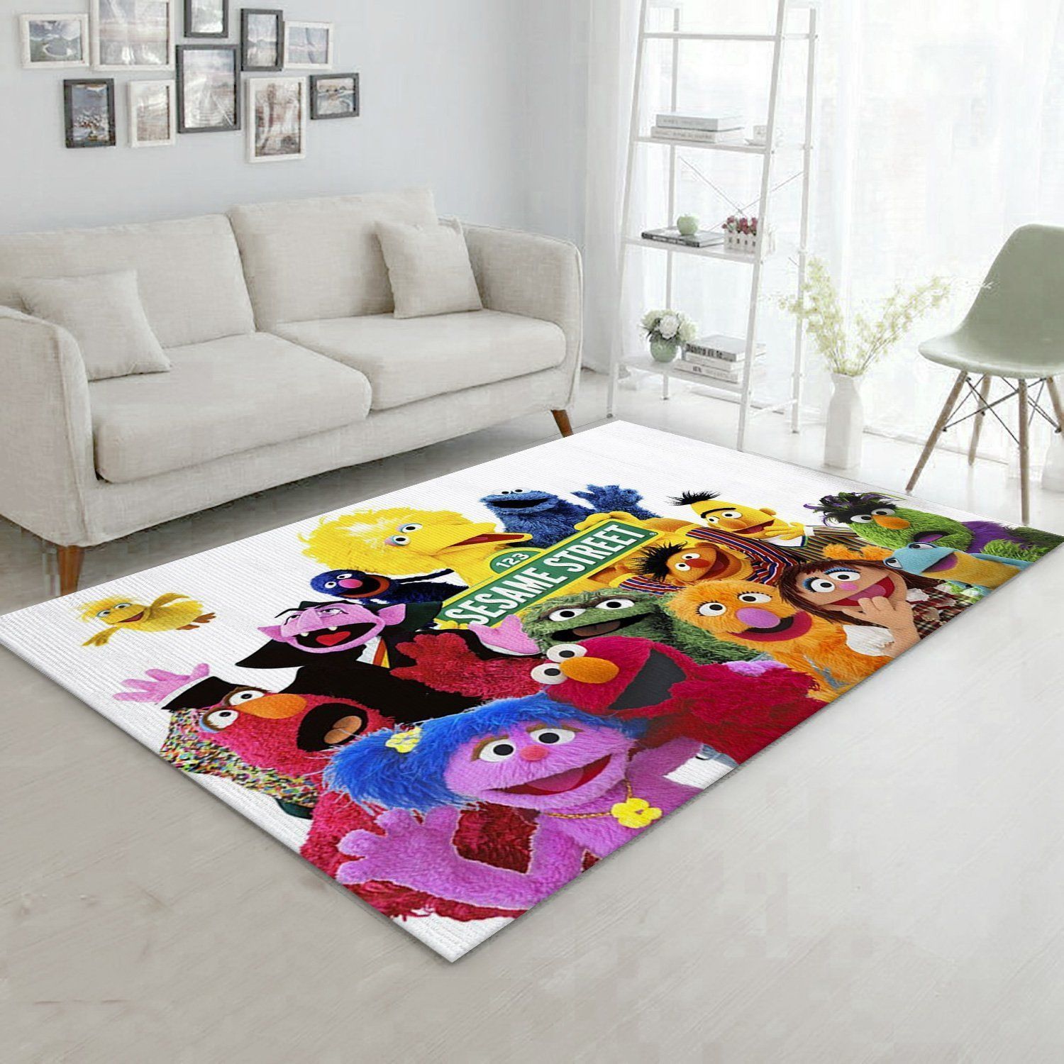 Sesame Street 3 Area Rug For Christmas Living Room Rug Christmas Gift US Decor - Indoor Outdoor Rugs