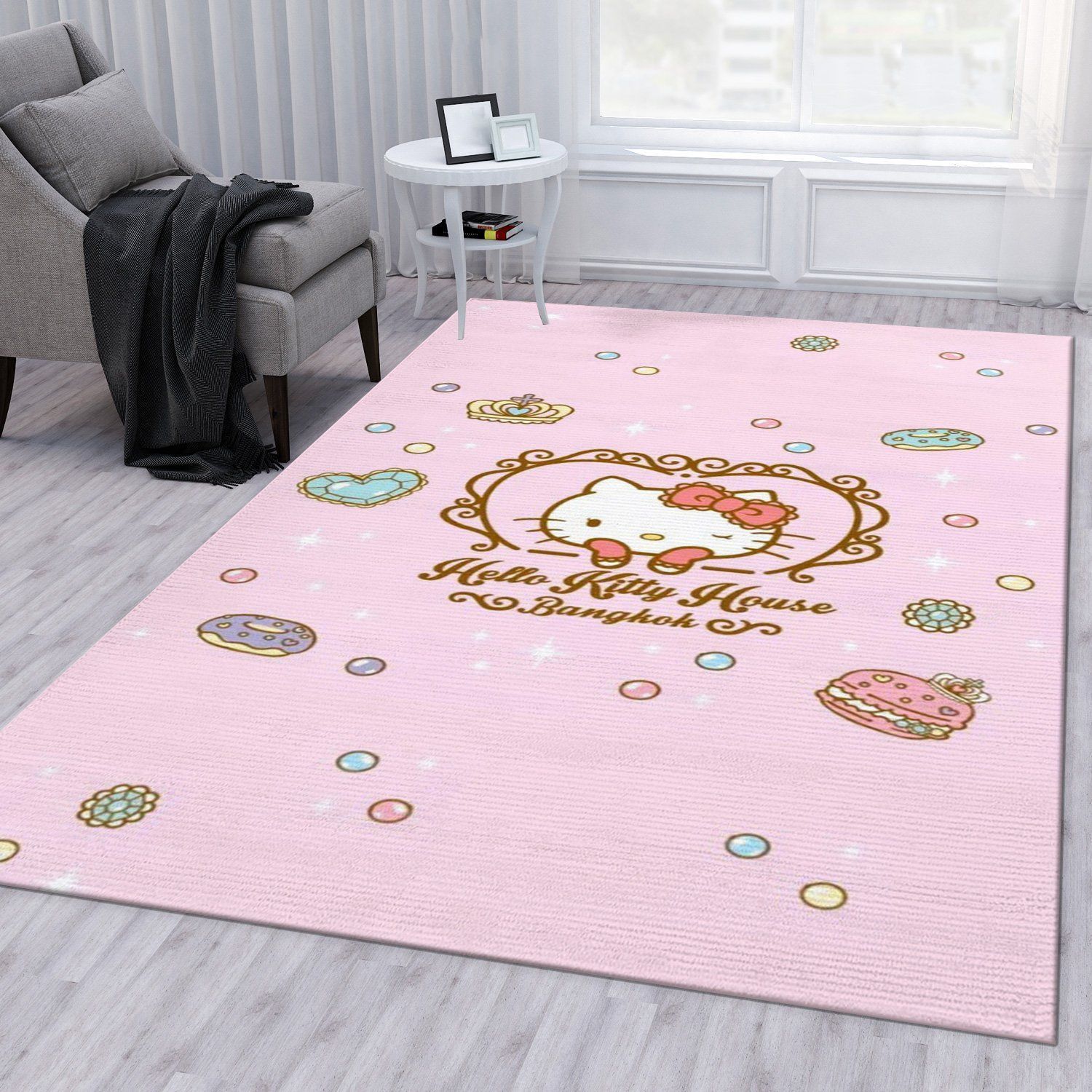 Hello Kitty 8 Rug Bedroom Rug Home US Decor - Indoor Outdoor Rugs