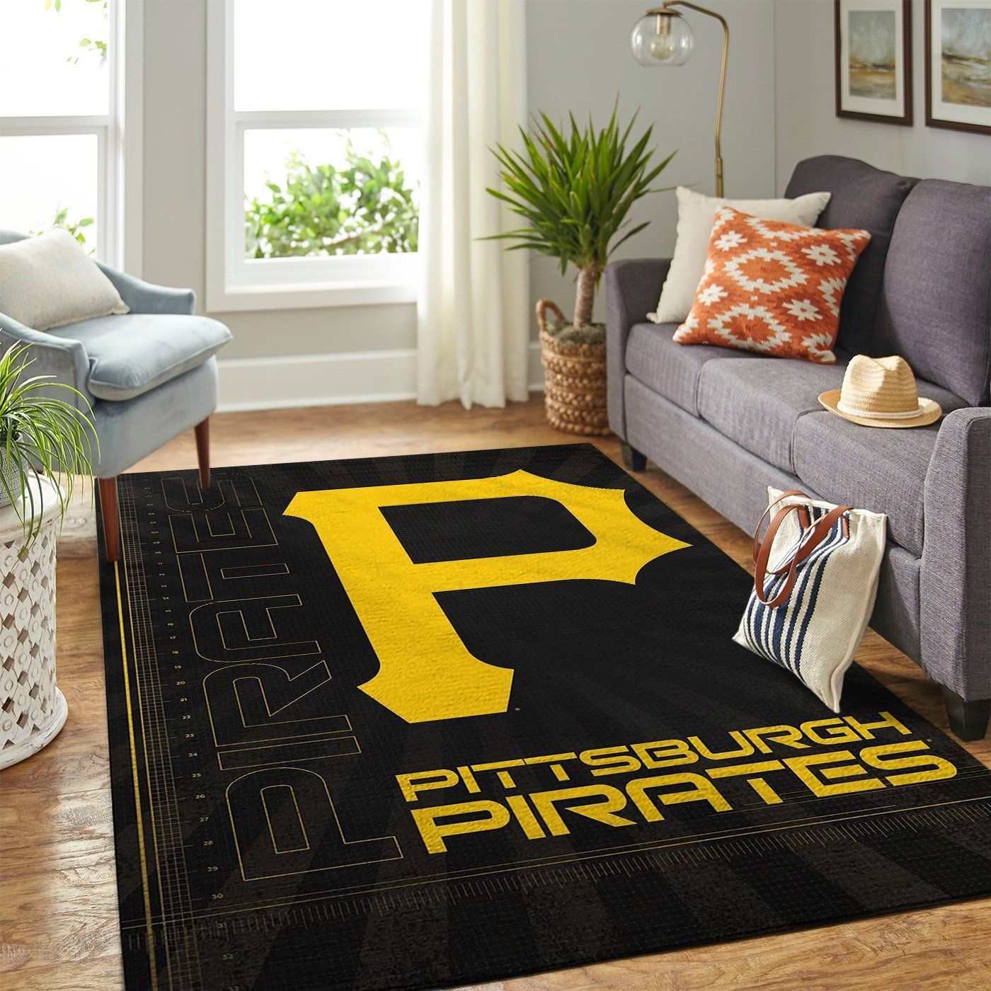 Pittsburgh Pirates Mlb Team Logo Style Nice Gift Home Decor Rectangle Area Rug - Indoor Outdoor Rugs