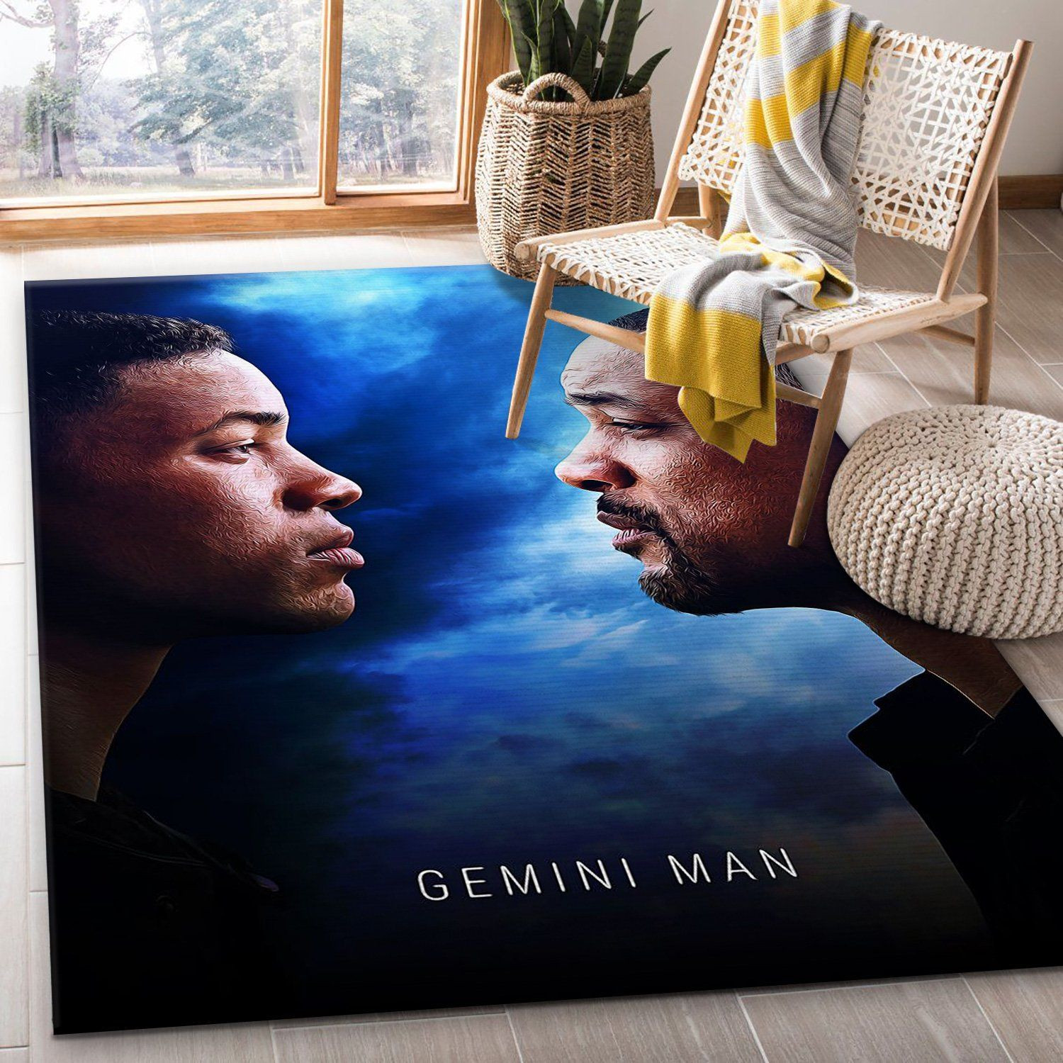 Gemini Man 2019 Area Rug Movie Rug US Gift Decor - Indoor Outdoor Rugs