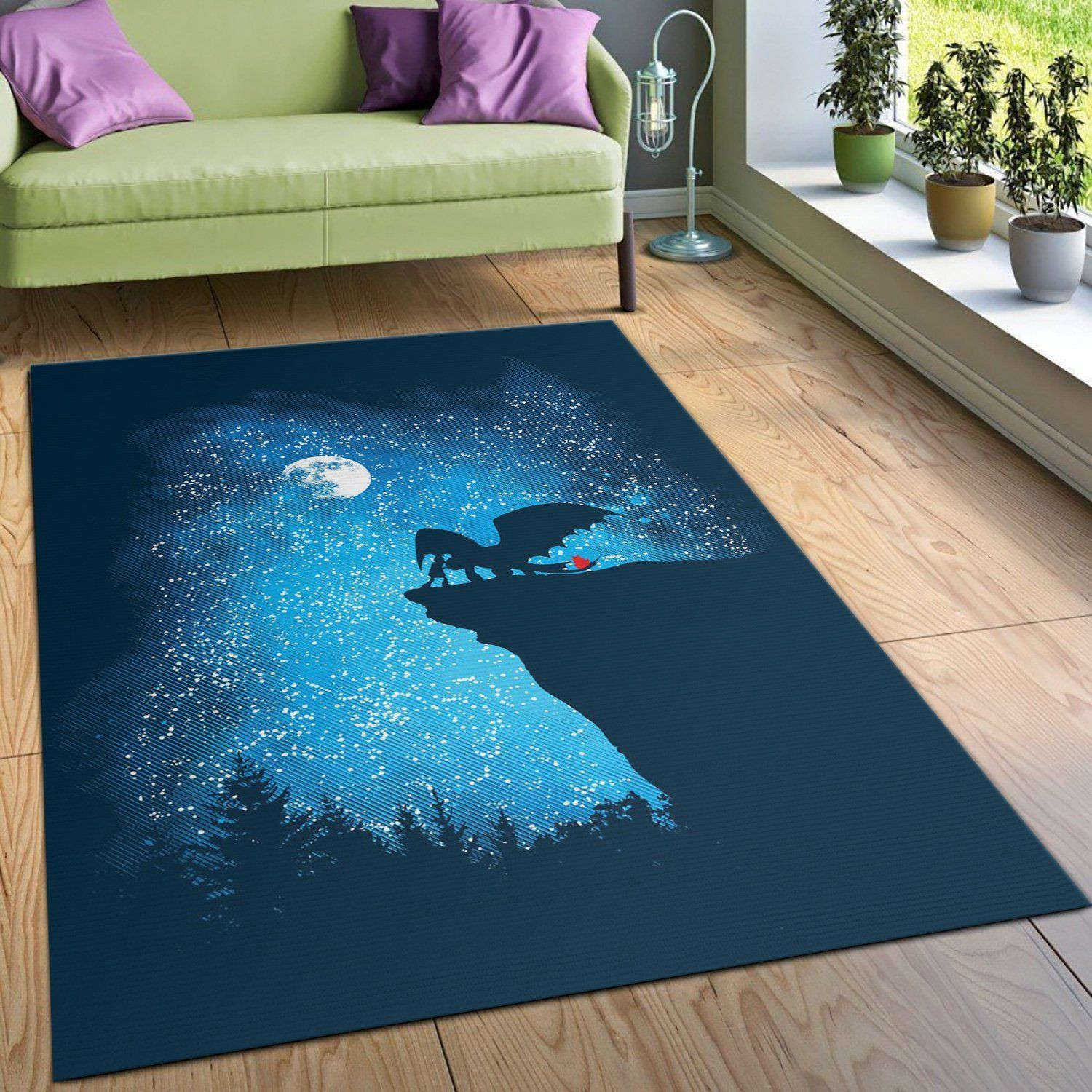 Inspired By The Movie How To Train Your Dragon I Hop Area Rug, Bedroom, US Gift Decor - Indoor Outdoor Rugs