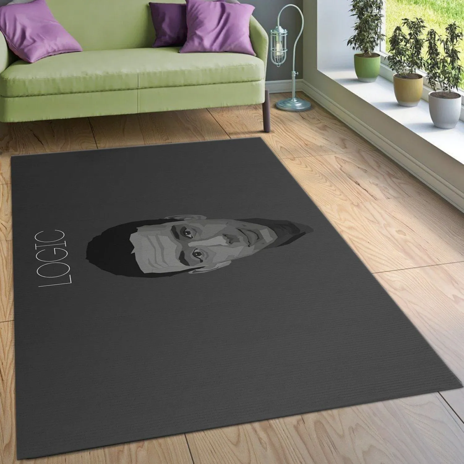 Rapper Logic Rug Bedroom Rug Christmas Gift US Decor - Indoor Outdoor Rugs