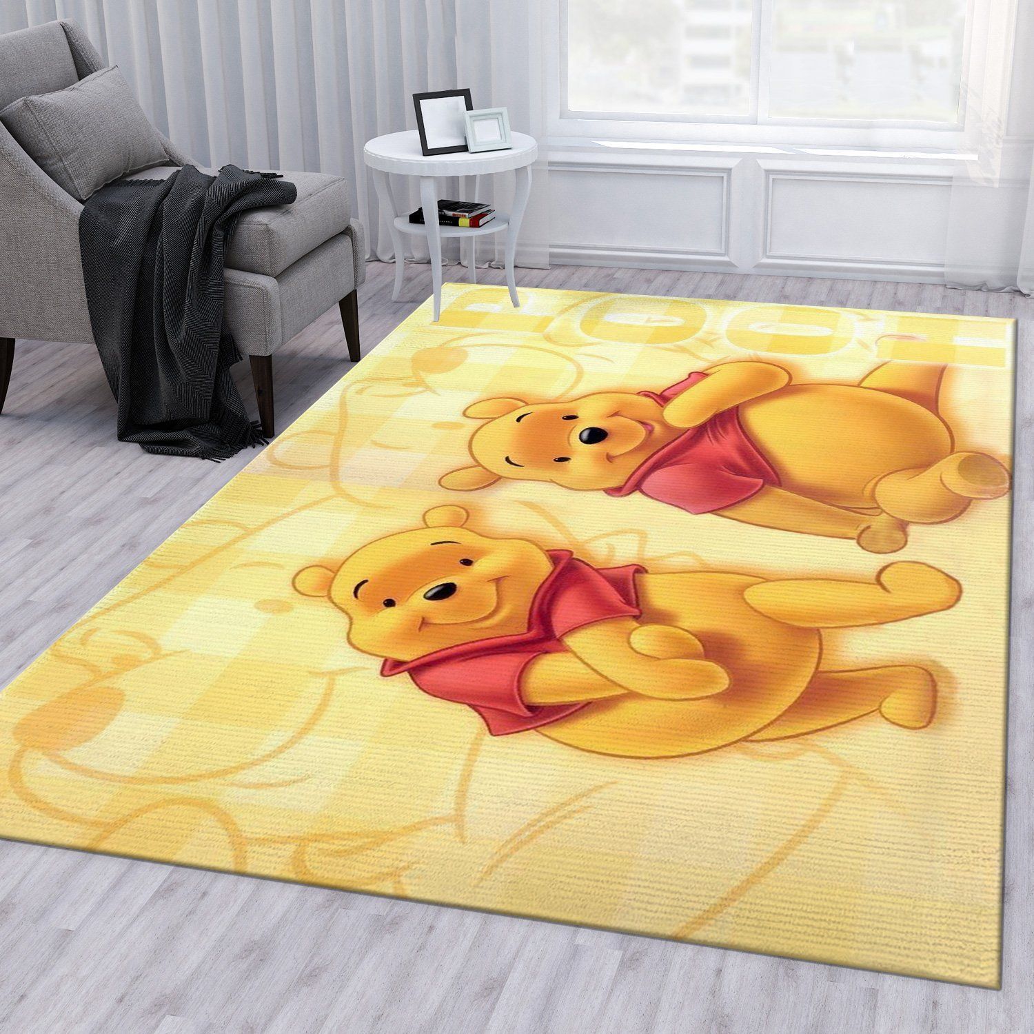 Winnie The Pooh Ver2 Rug Bedroom Rug Christmas Gift US Decor - Indoor Outdoor Rugs