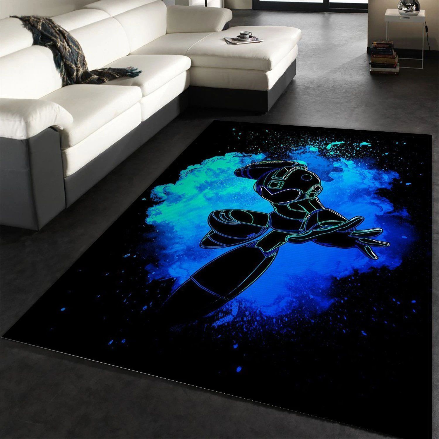 Soul Of The Blue Bomber Area Rug For Christmas, Bedroom, US Gift Decor - Indoor Outdoor Rugs