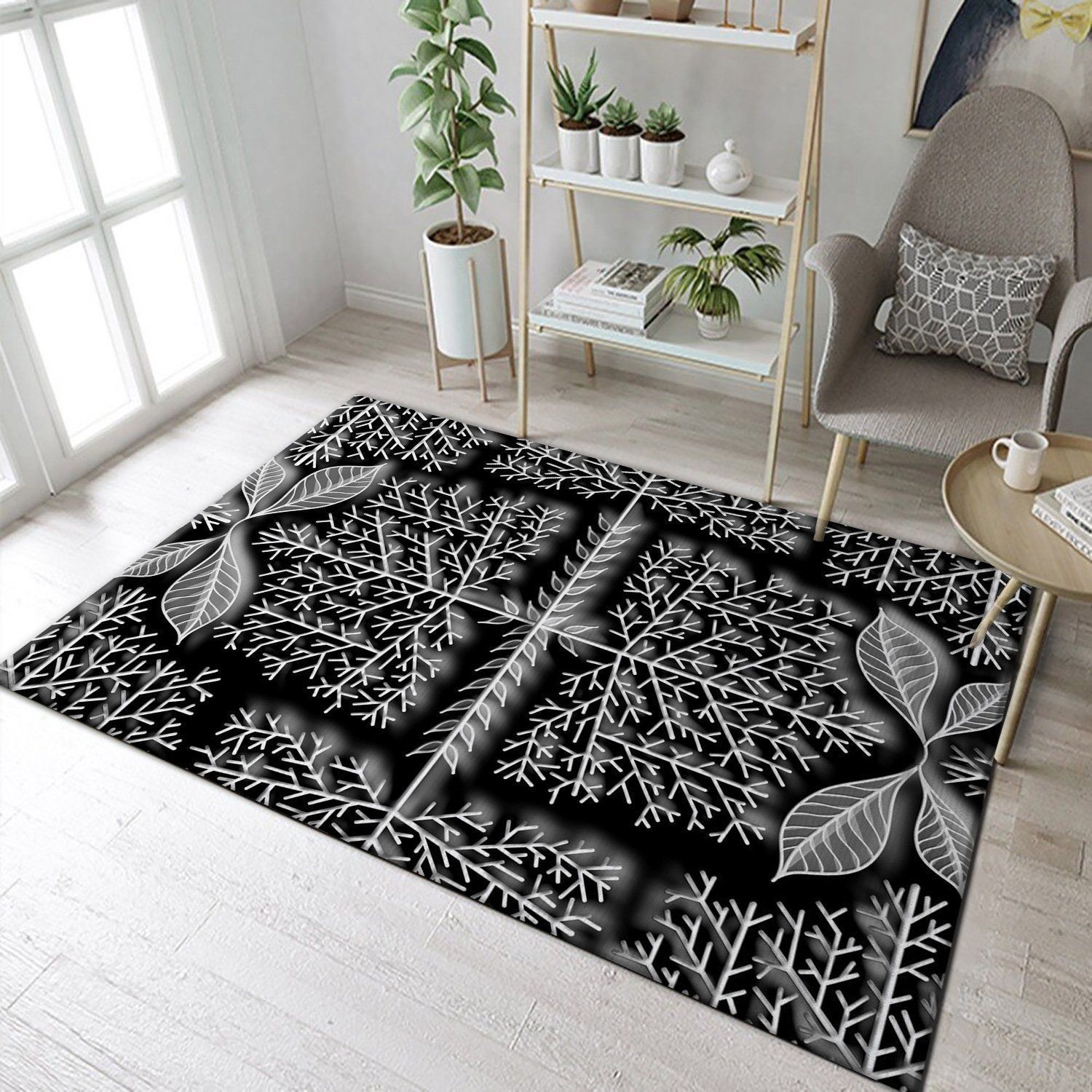 Trees And Leaves Area Rug, Kitchen Rug, Christmas Gift US Decor - Indoor Outdoor Rugs