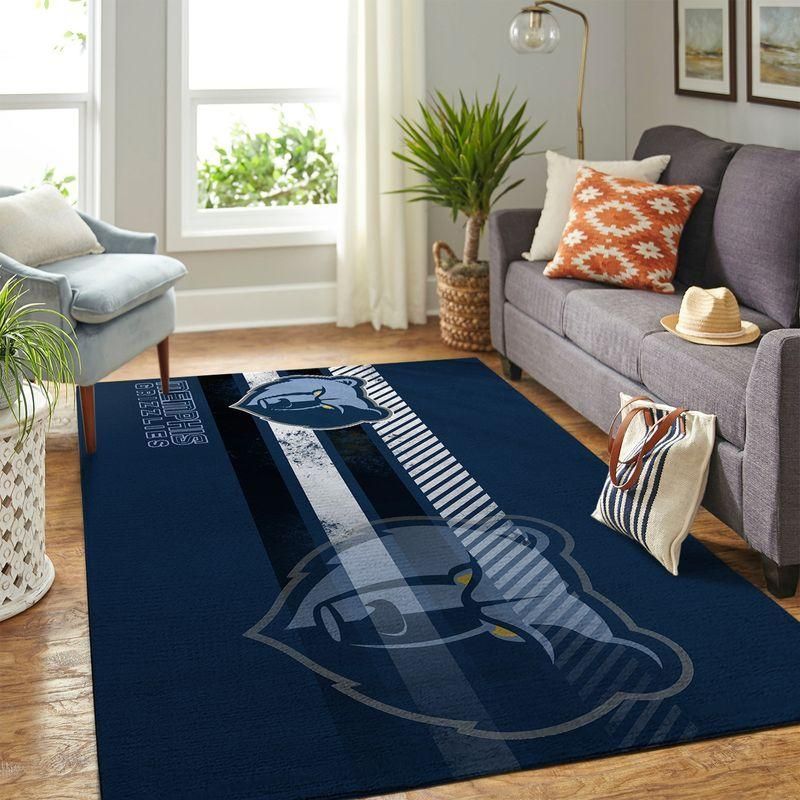 Memphis Grizzlies Nba Team Logo Rug Room Carpet Custom Area Floor Home Decor - Indoor Outdoor Rugs