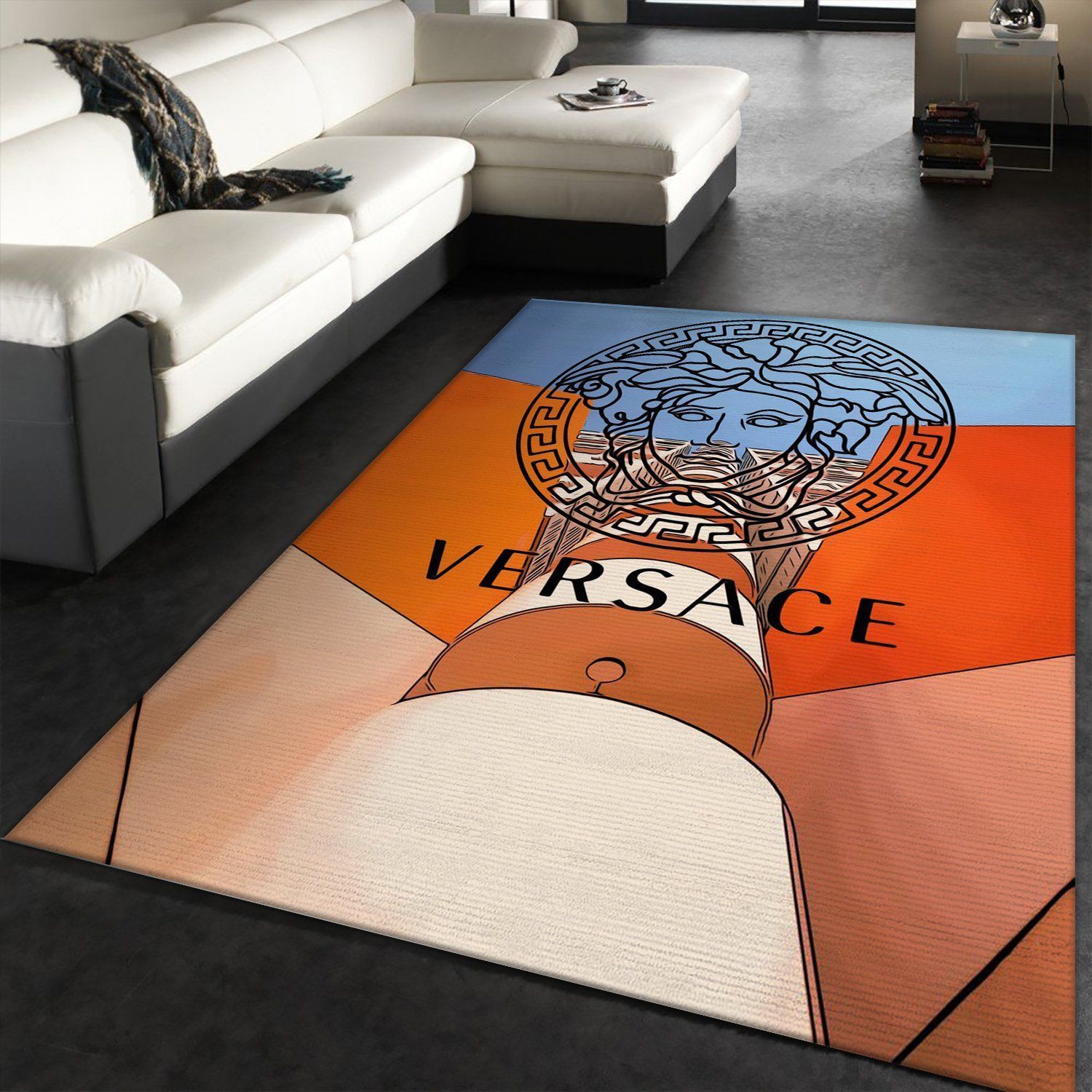 Versace Rug Fashion Brand Rug Christmas Gift US Decor - Indoor Outdoor Rugs