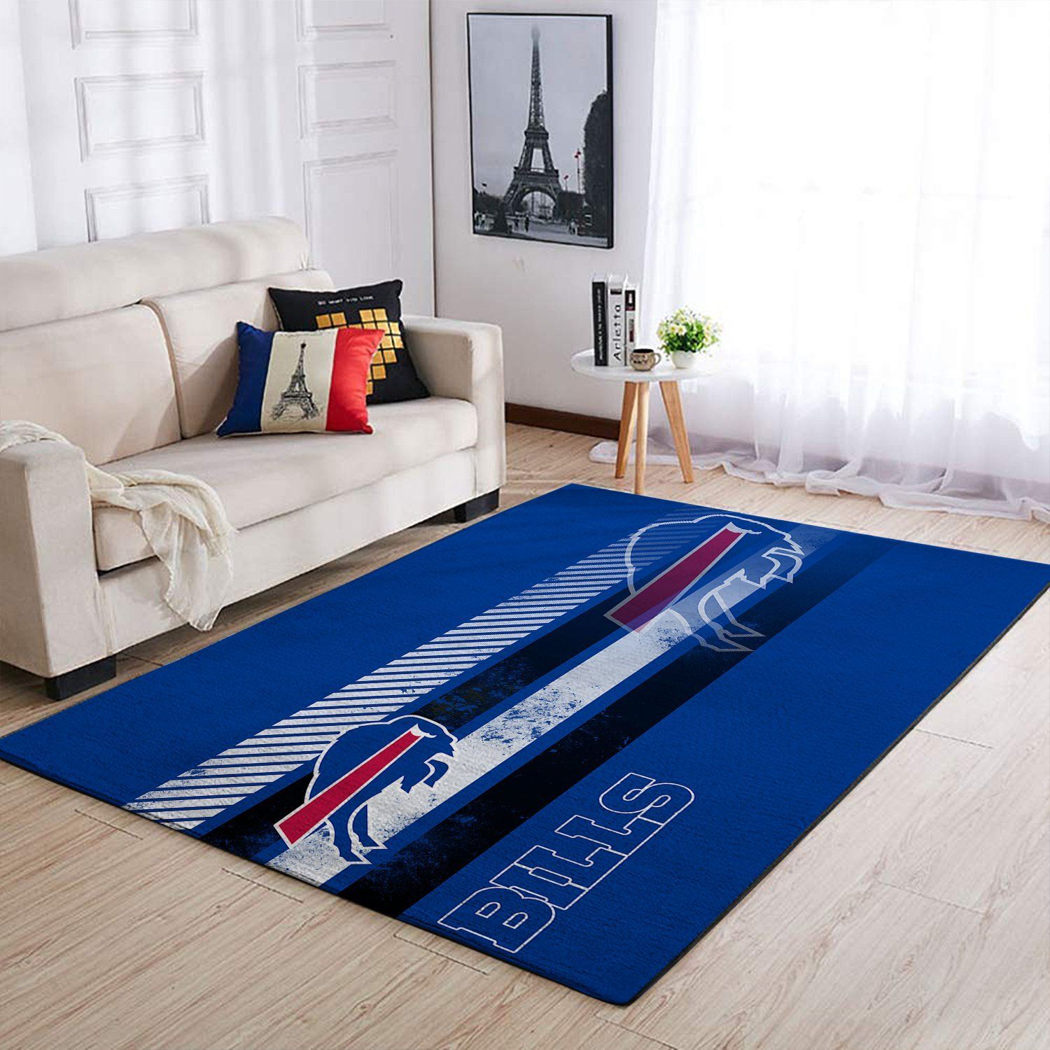 Buffalo Bills Nfl Team Logo Nice Gift Home Decor Rectangle Area Rug - Indoor Outdoor Rugs