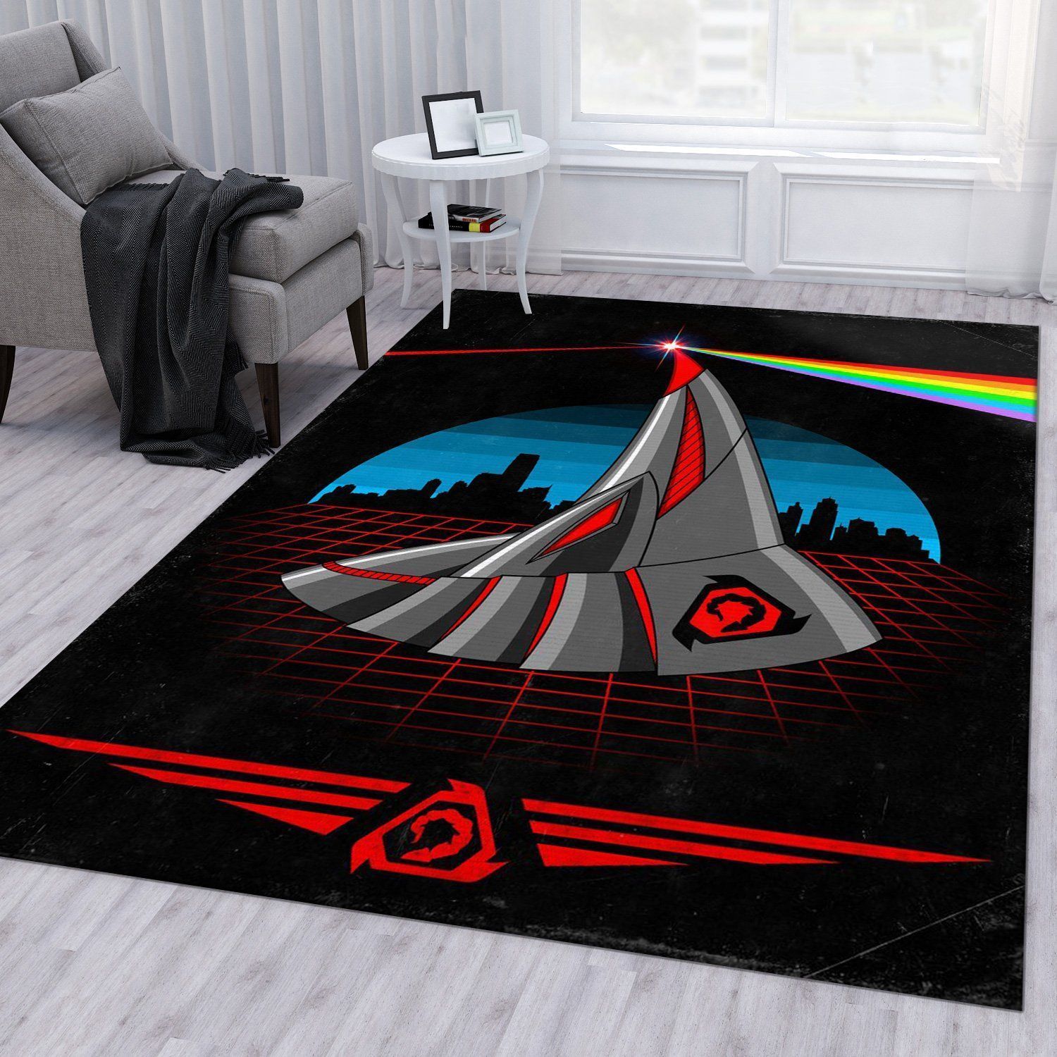 Dark Side Of Nod Area Rug For Gift Living Room Rug US Gift Decor - Indoor Outdoor Rugs