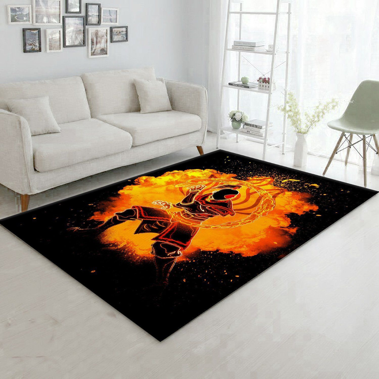 Soul Of The Firebender Anime Hero Area Rug, Living Room Rug, Family Gift US Decor - Indoor Outdoor Rugs