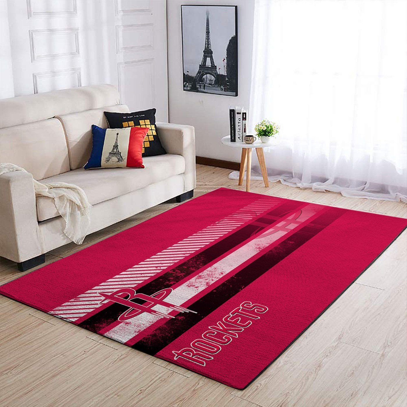 Houston Rockets Nba Team Logo Nice Gift Home Decor Rectangle Area Rug - Indoor Outdoor Rugs