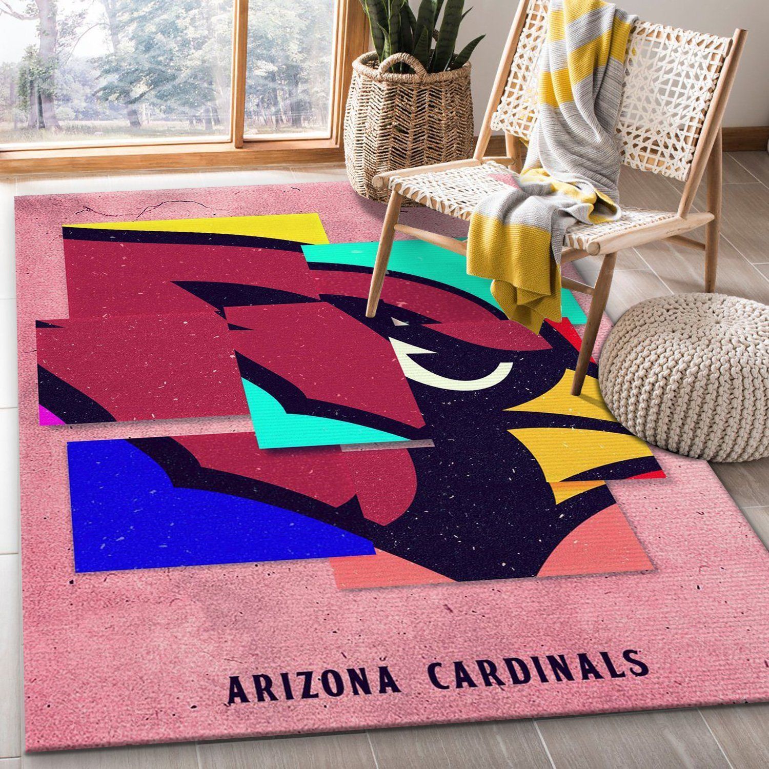 Arizona Cardinals NFL Area Rug For Christmas Living Room Rug US Gift Decor - Indoor Outdoor Rugs