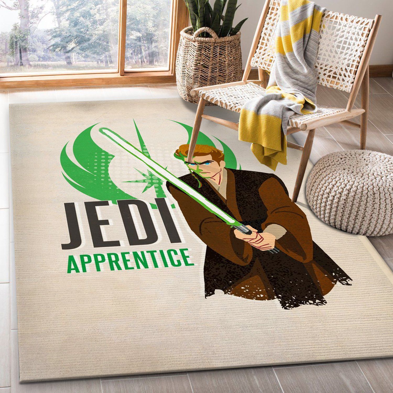 Apprentice Star Wars Movie Rug Star Wars Galaxy Of Adventures Home Decor Floor Decor - Indoor Outdoor Rugs