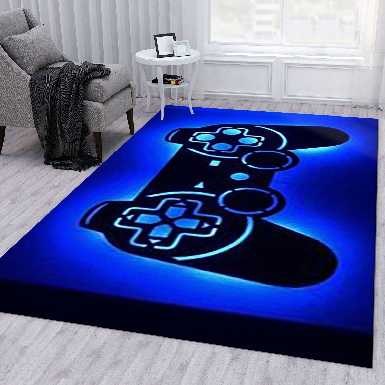 Playstation Led V3 Area Rug Living Room Rug Home Decor Floor Decor - Indoor Outdoor Rugs