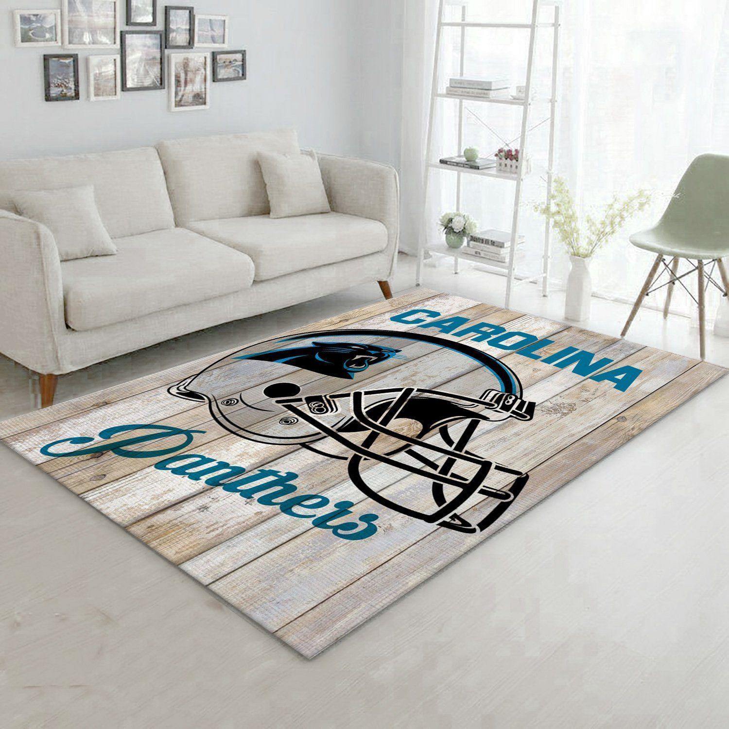 Carolina Panthers Helmet Nfl Rug Living Room Rug US Gift Decor - Indoor Outdoor Rugs