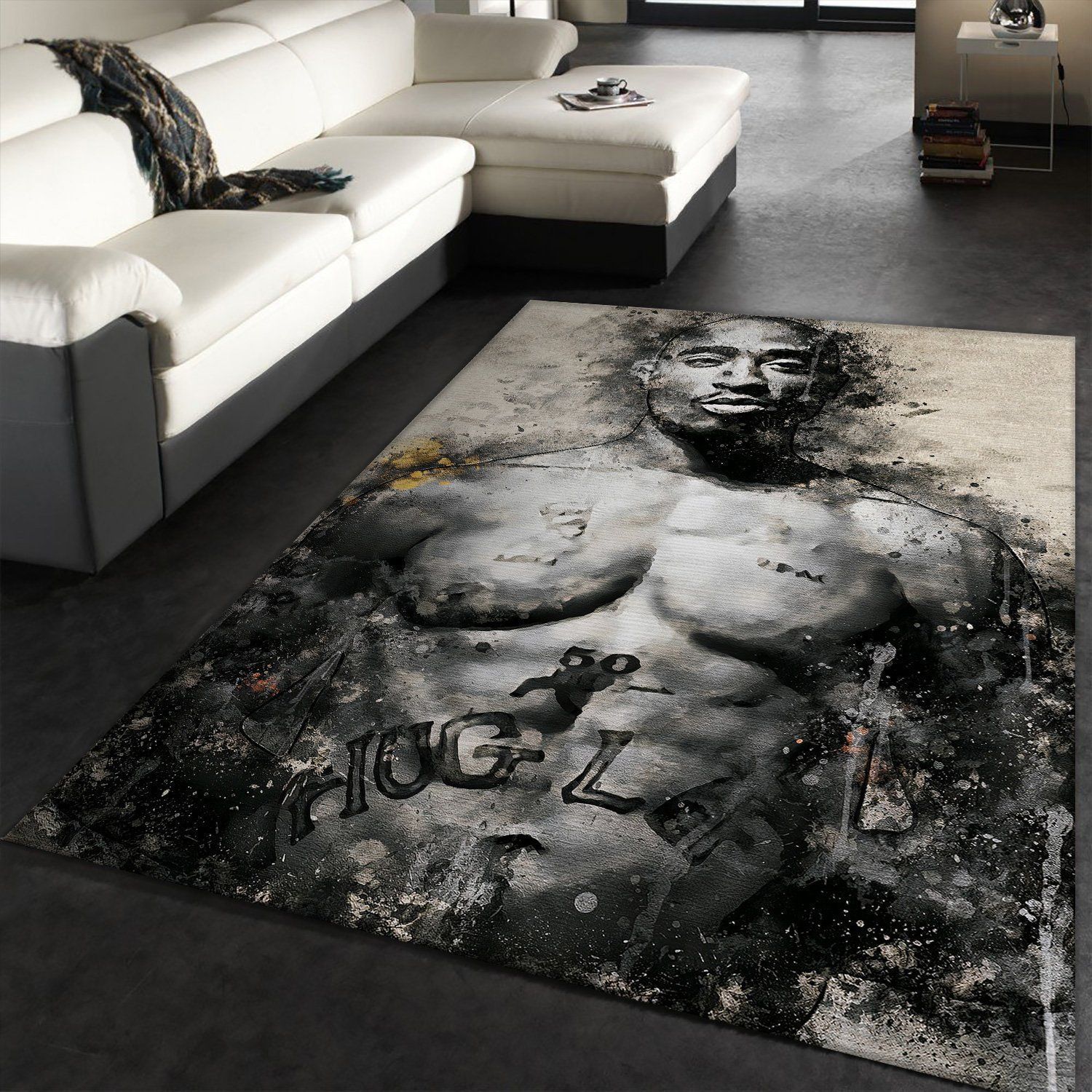 Tupac Shakur Hiphop Rapper Music Legends Music rug Home D cor - Indoor Outdoor Rugs