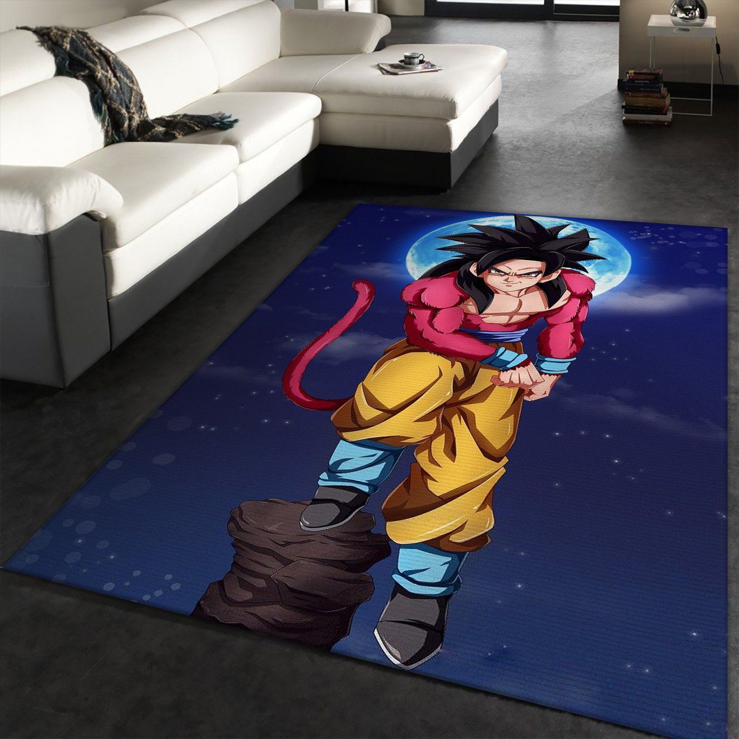 Goku Ssj4 Area Rug Geeky Carpet home decor Bedroom Living Room decor - Indoor Outdoor Rugs