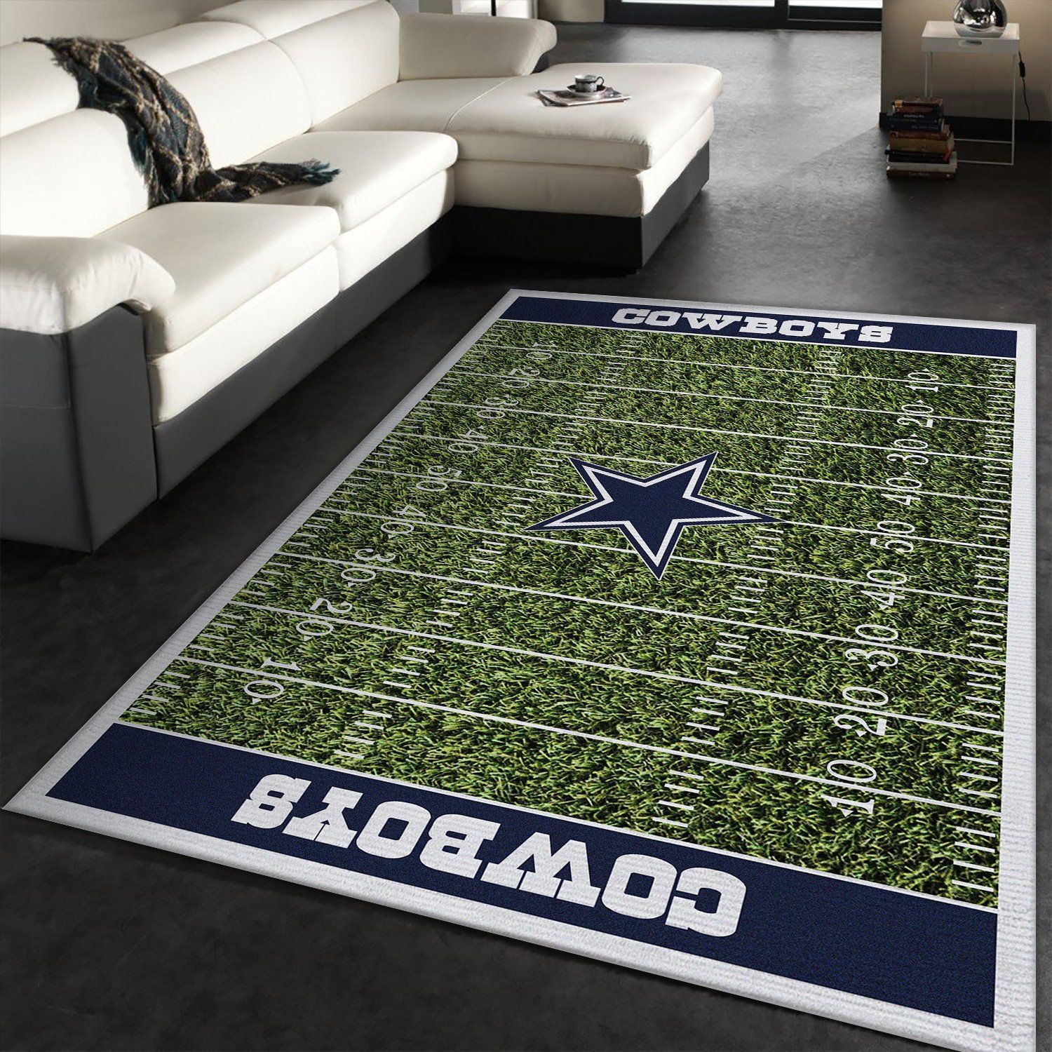 Dallas Cowboys Nfl Football Rug Room Carpet Sport Custom Area Floor Home Decor - Indoor Outdoor Rugs