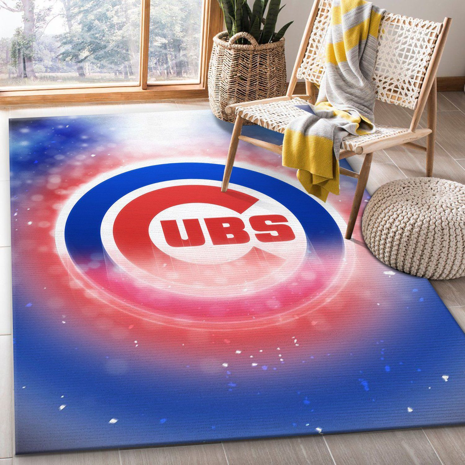 Chicago Cubs NFL Area Rug Living Room Rug Home Decor Floor Decor - Indoor Outdoor Rugs