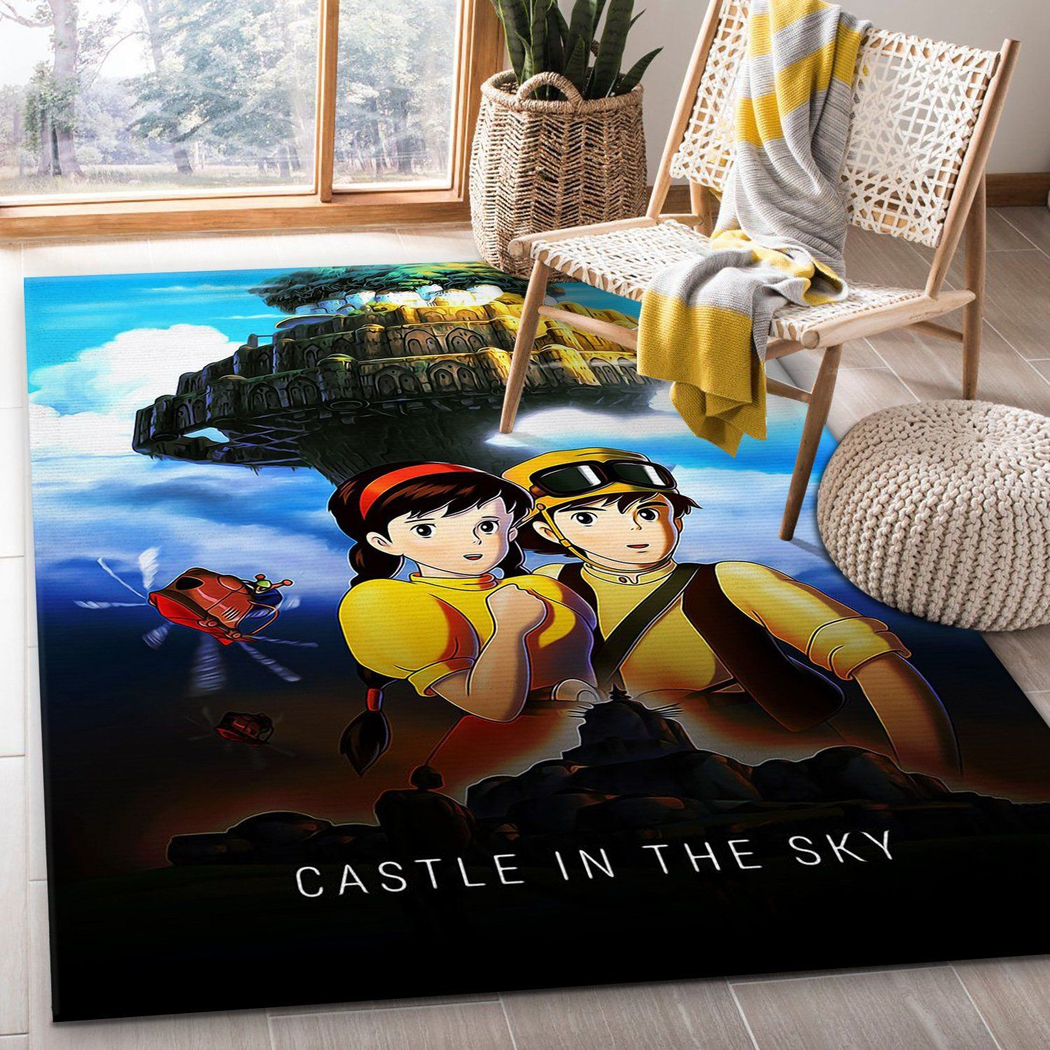 Castle In The Sky 1986 Rug Movie Rug Home Decor Floor Decor - Indoor Outdoor Rugs