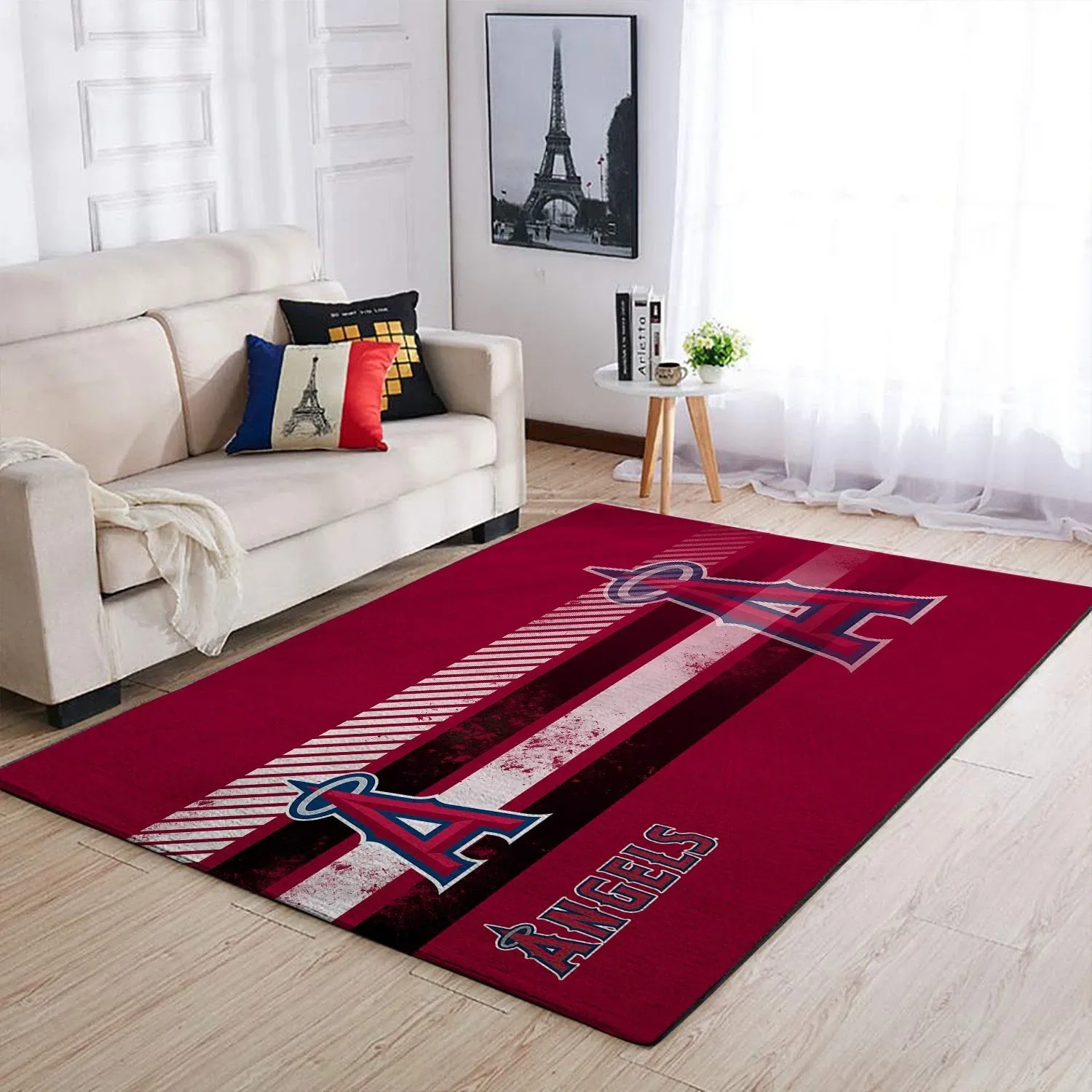 Los Angeles Angels Mlb Team Logo Nice Gift Home Decor Rectangle Area Rug - Indoor Outdoor Rugs