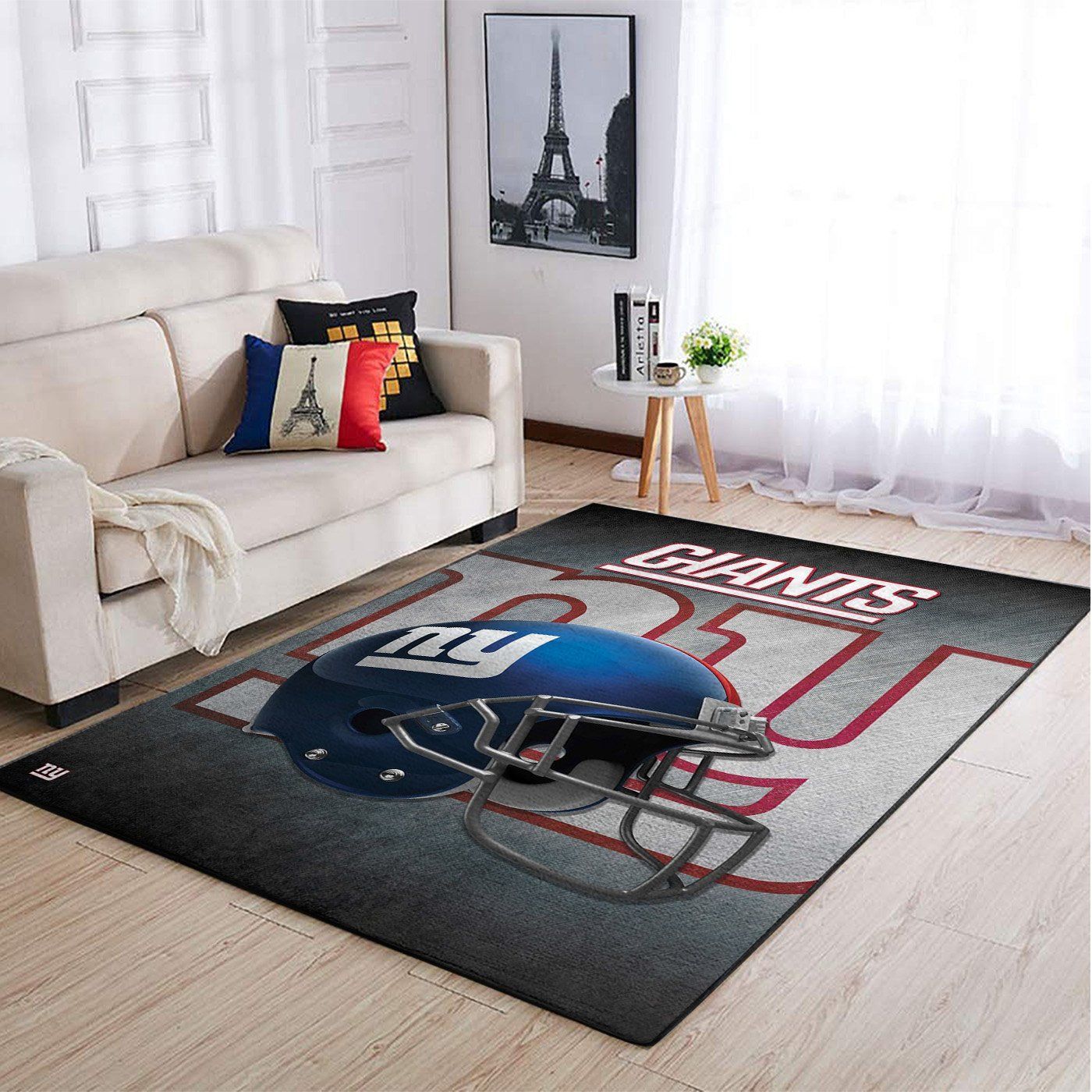 New York Giants Nfl Team Logo Helmet Style Nice Gift Home Decor Rectangle Area Rug - Indoor Outdoor Rugs