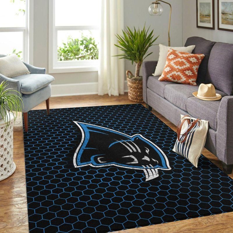 Carolina Panthers Nfl Rug Room Carpet Sport Custom Area Floor Home Decor - Indoor Outdoor Rugs