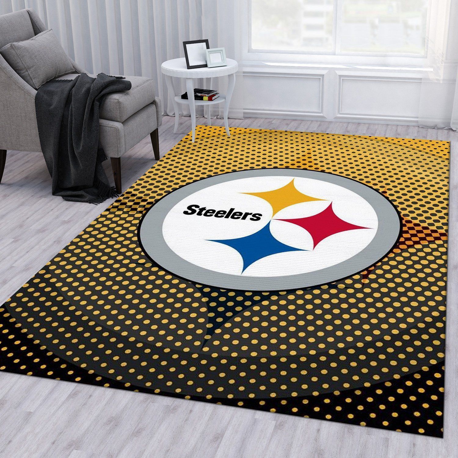 Pittsburgh Steelers 9 Nfl Rug Living Room Rug Home US Decor - Indoor Outdoor Rugs